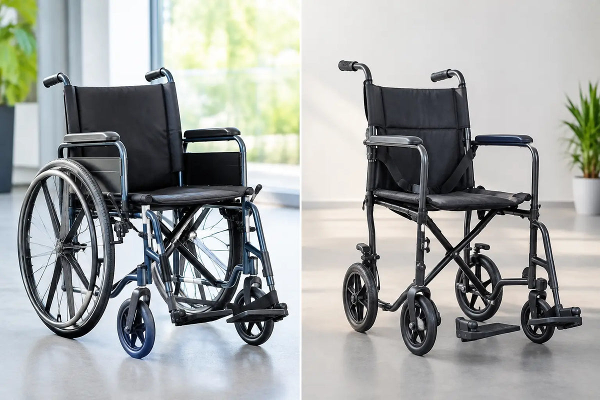 Manual Wheelchair Versus Transport Wheelchair