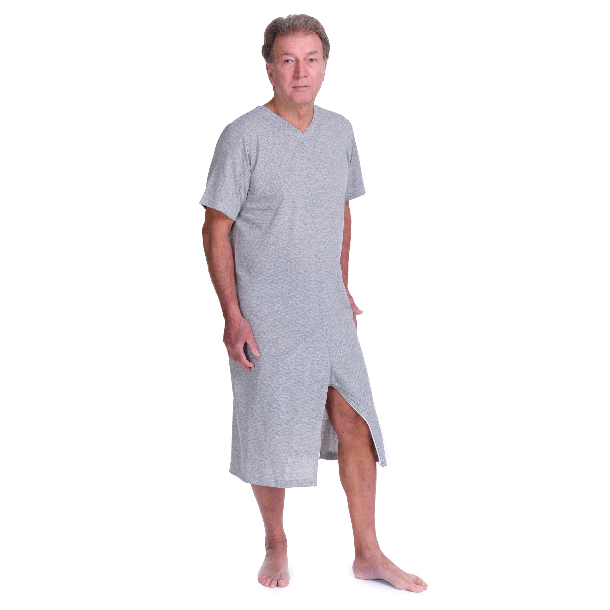 Short-sleeved pyjamas and shorts with 2 zips, cotton/polyester blend - 9008/6