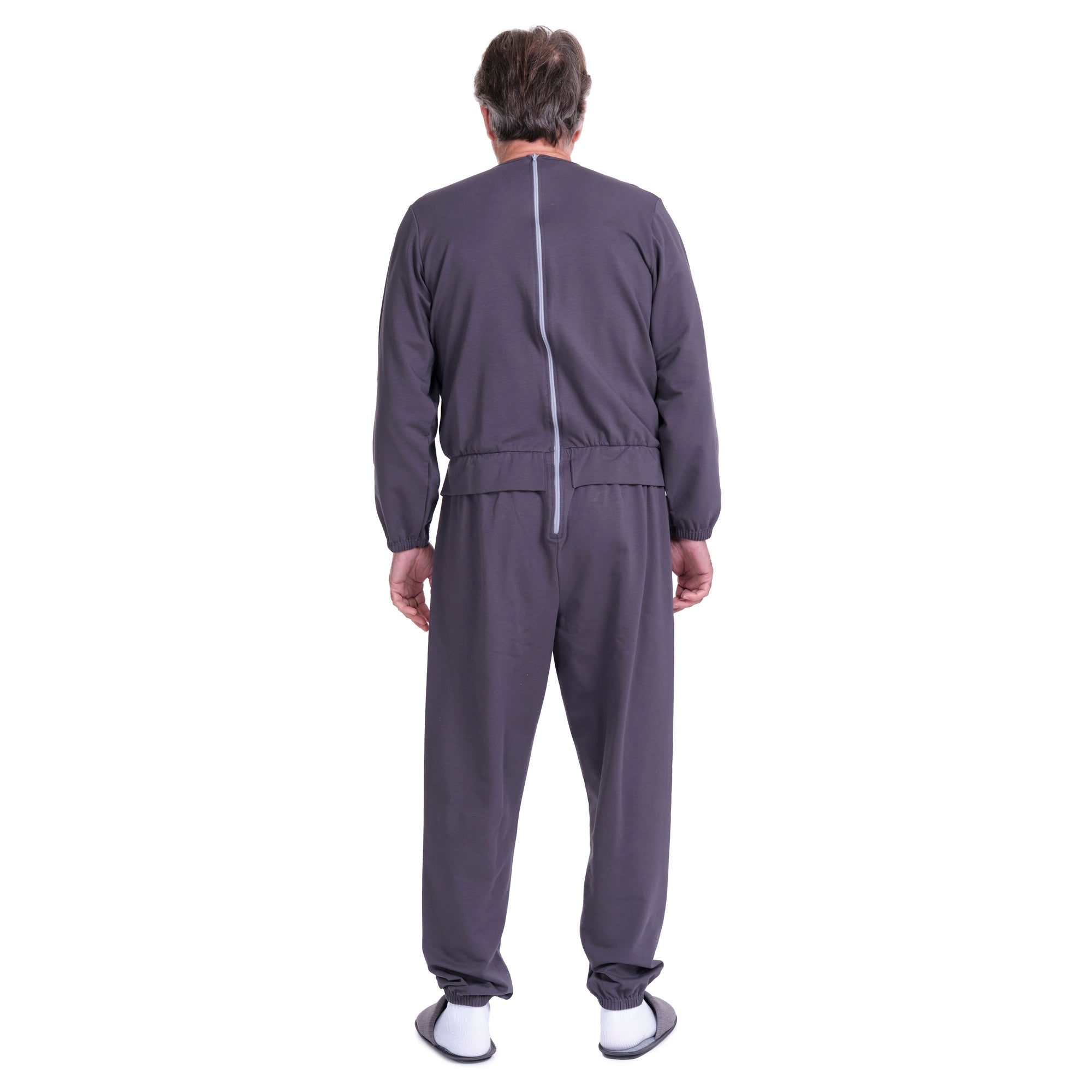 One-piece pyjamas for seniors with back closure - Benessere 9010