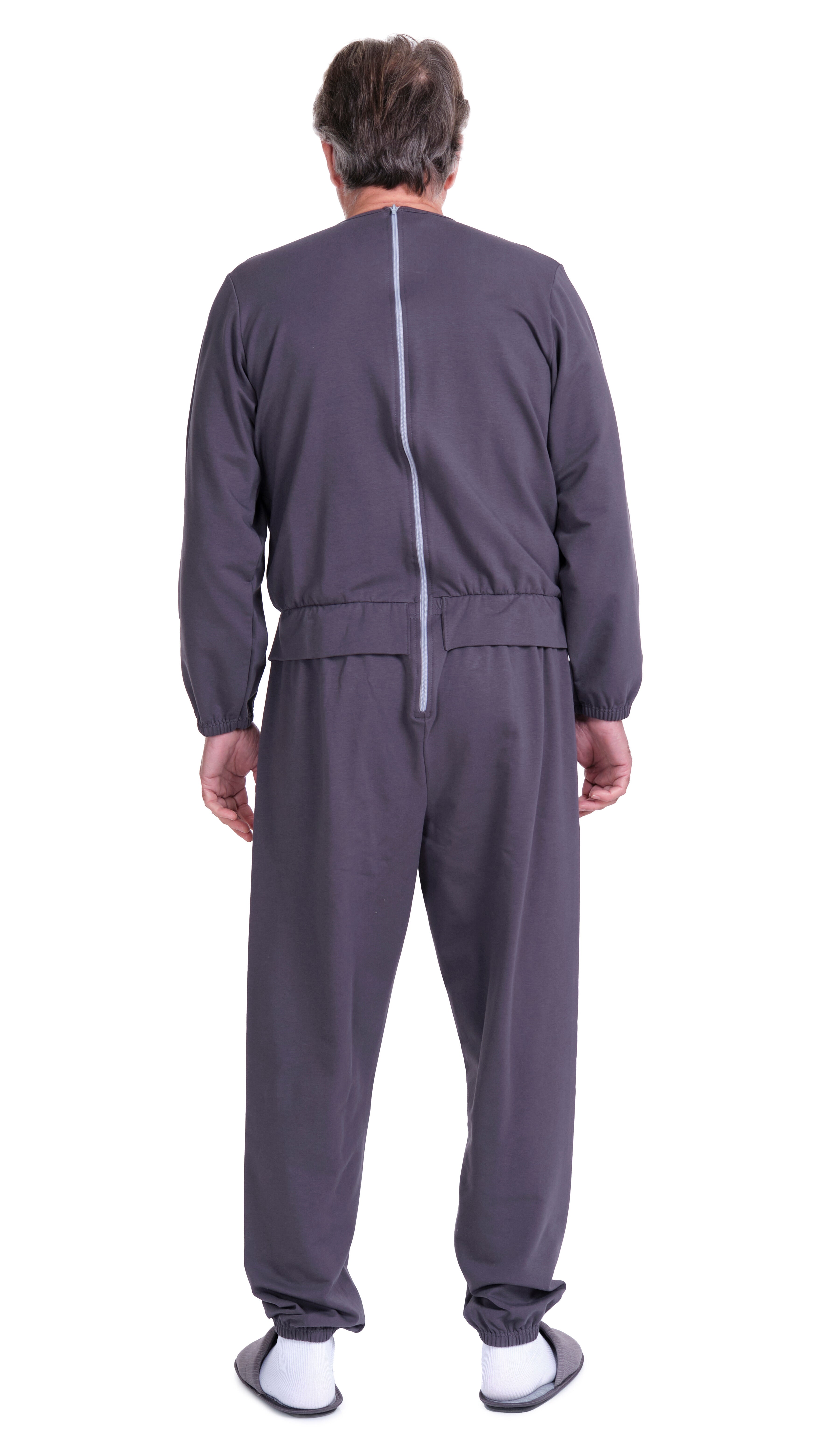 One-piece pyjamas for seniors with back closure - Benessere 9010