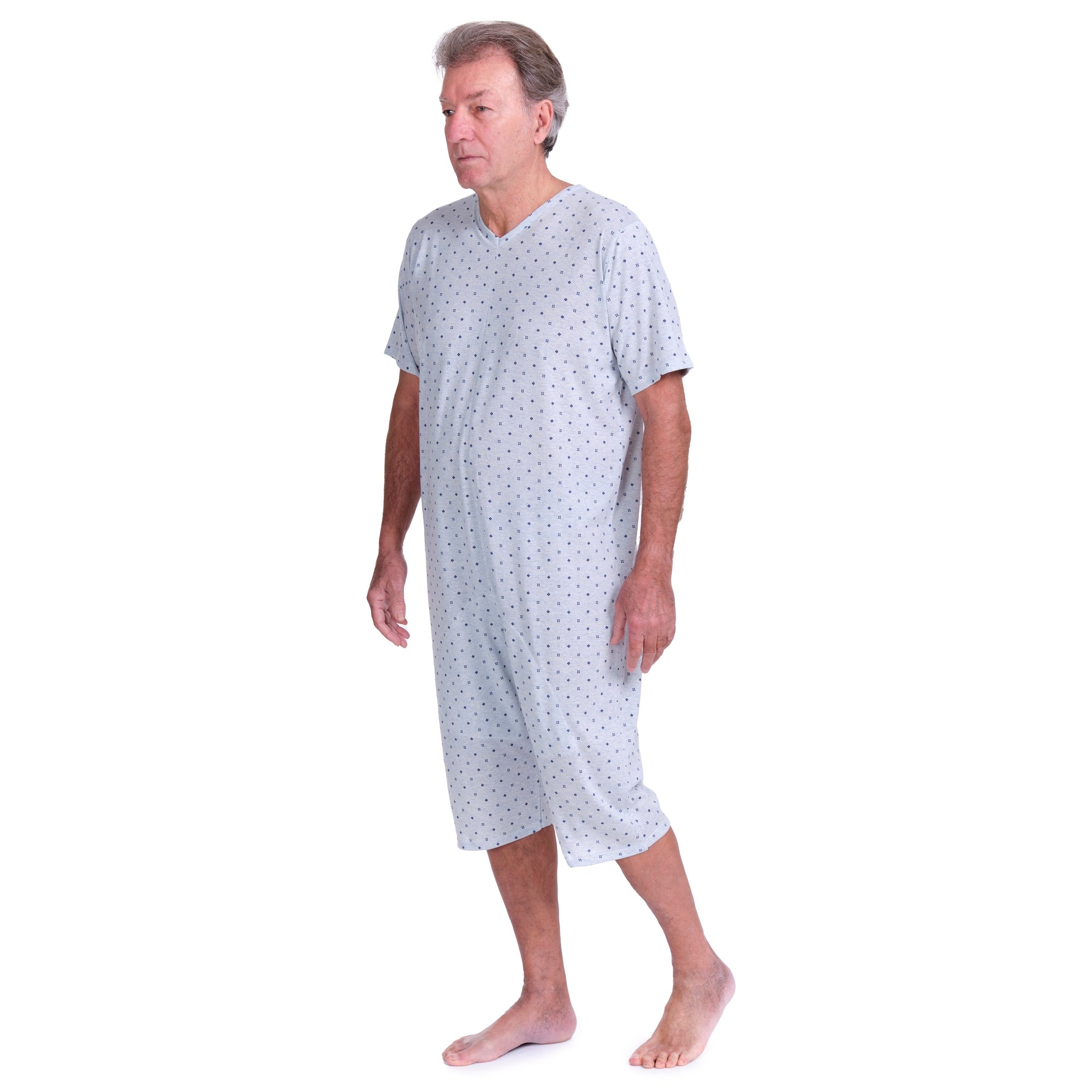 Short-sleeved pyjamas and shorts with 1 zip/fastener at the back, cotton/polyester blend - 9008/5
