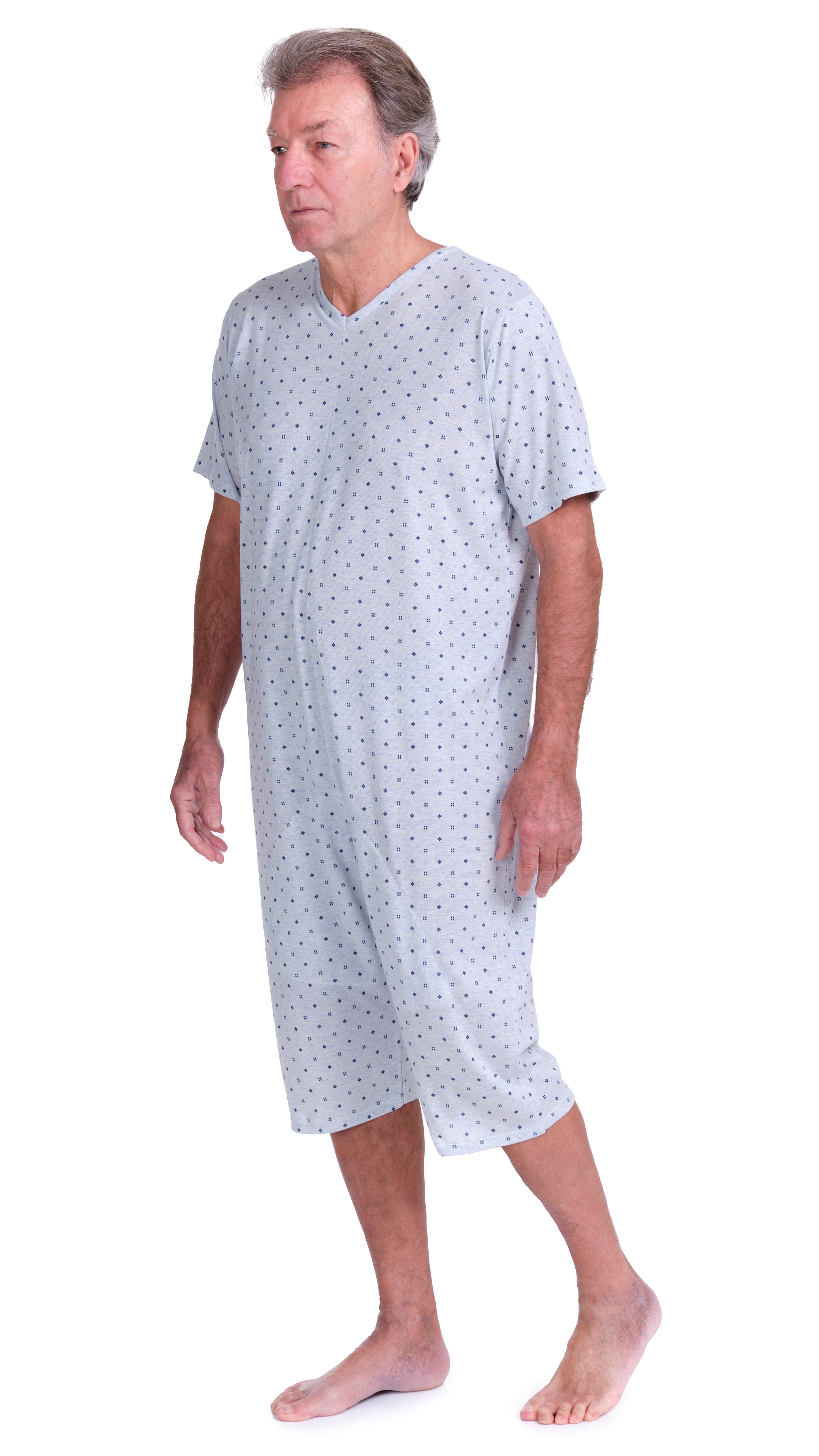 Short-sleeved pyjamas and shorts with 1 zip/fastener at the back, cotton/polyester blend - 9008/5