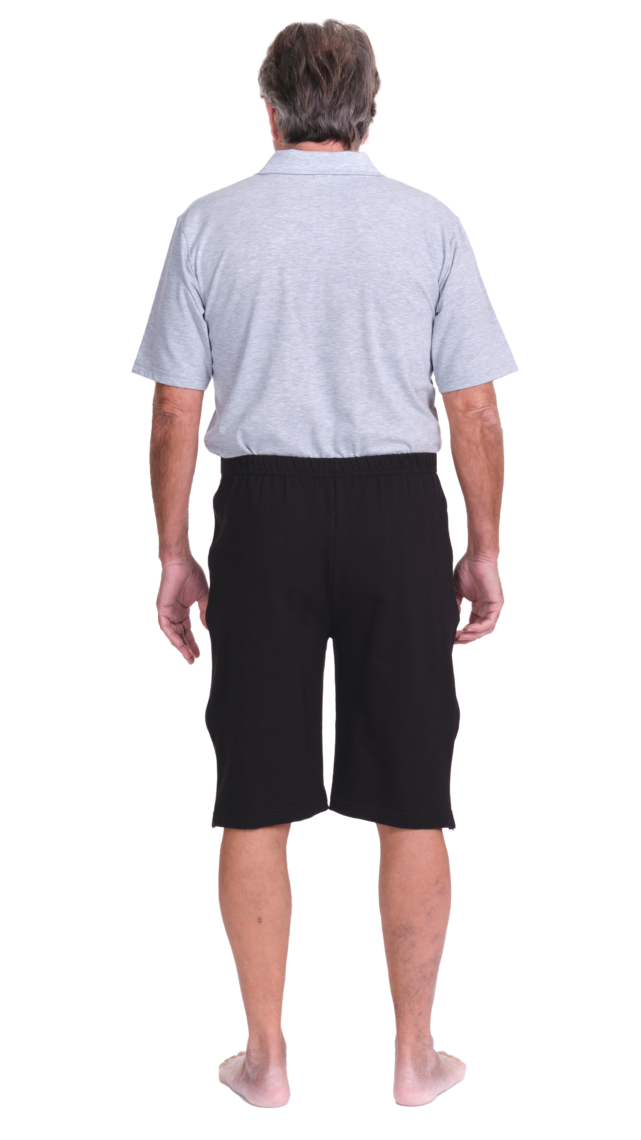 Rehabilitation Shorts – Model 9018-B – Full Side Zipper Opening – Adaptive Pants for Therapy & Recovery
