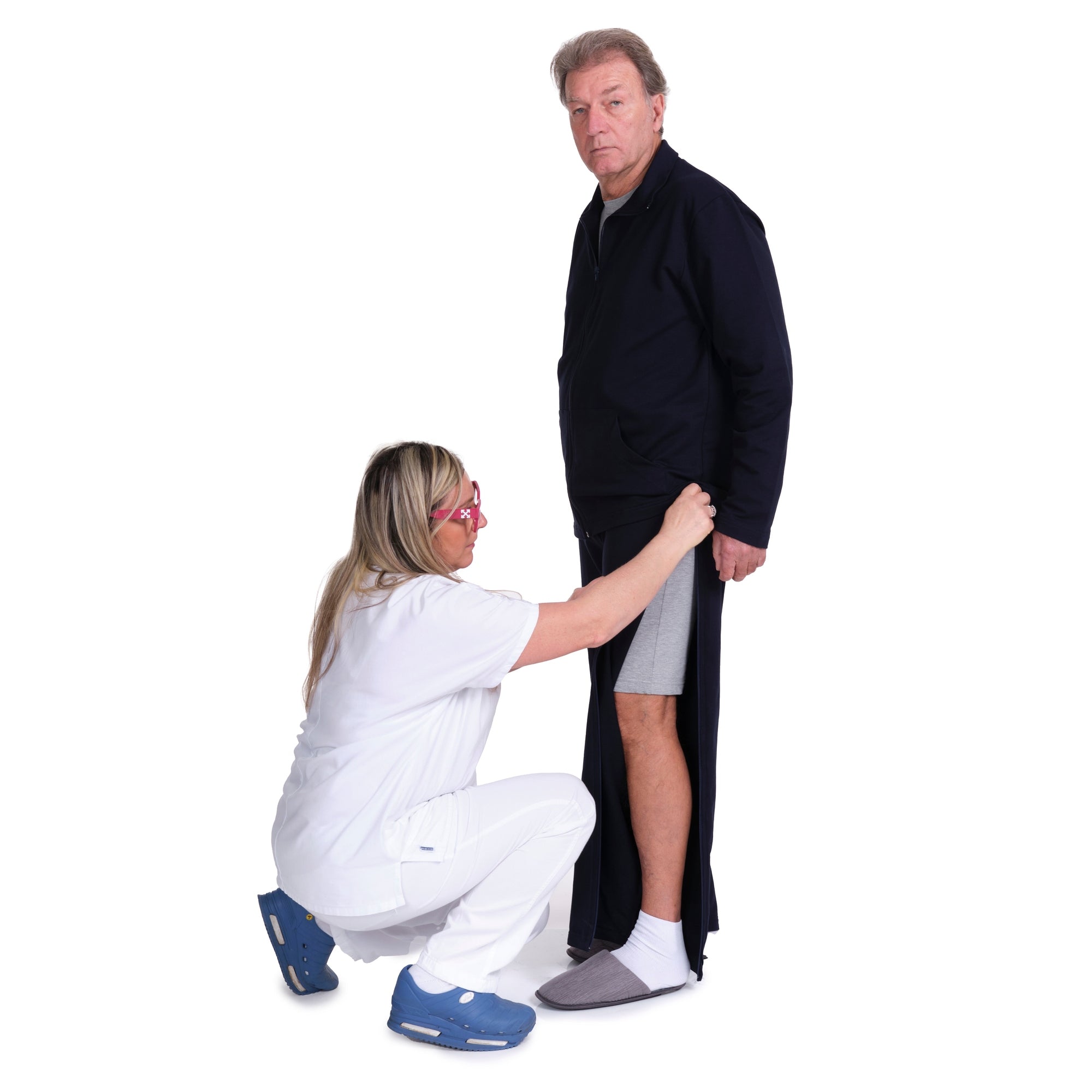 Tracksuit for rehabilitation exercises with side opening - Melodia