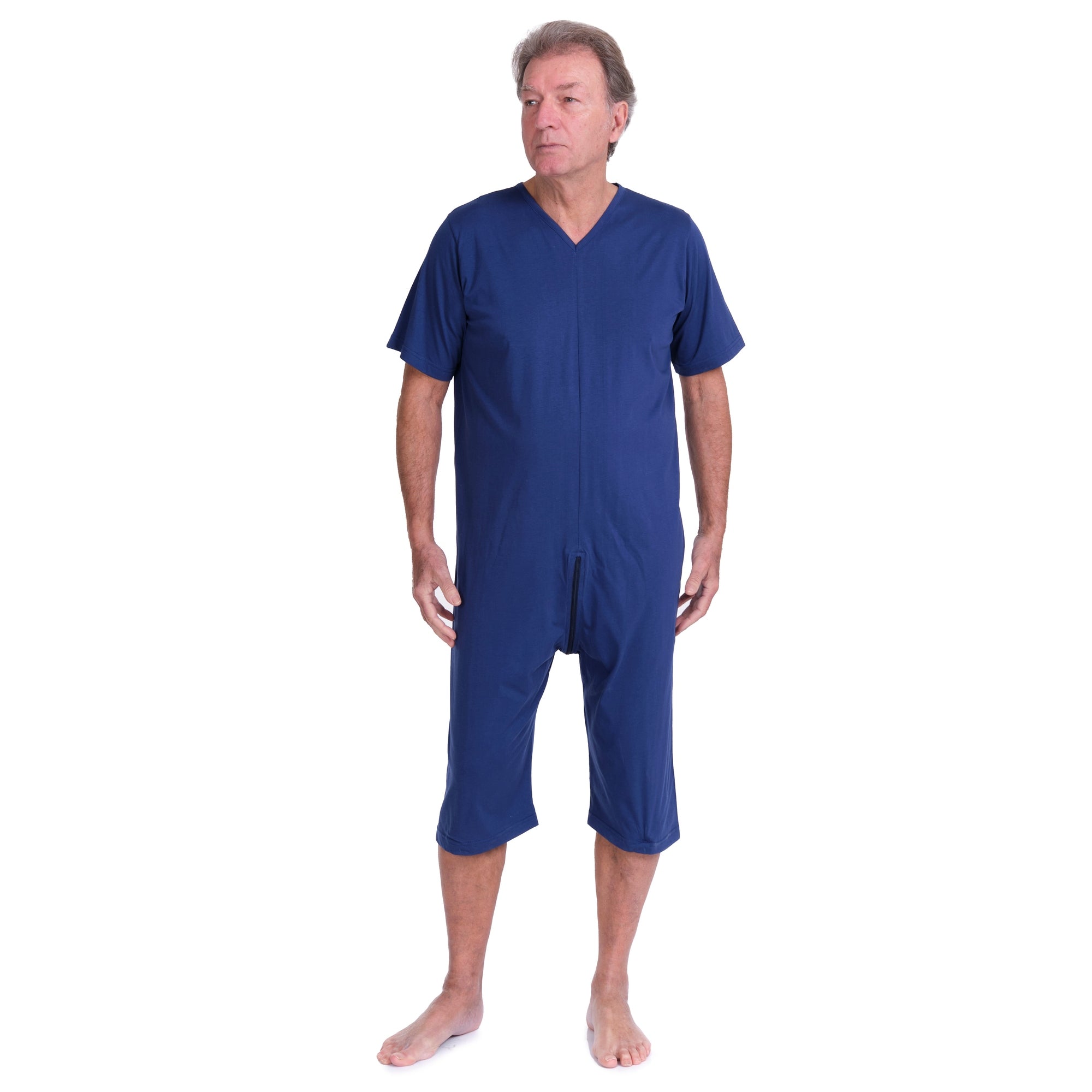 Geriatric pyjamas with back closure, adaptive clothing for Alzheimer's and dementia - 9078 MC PC