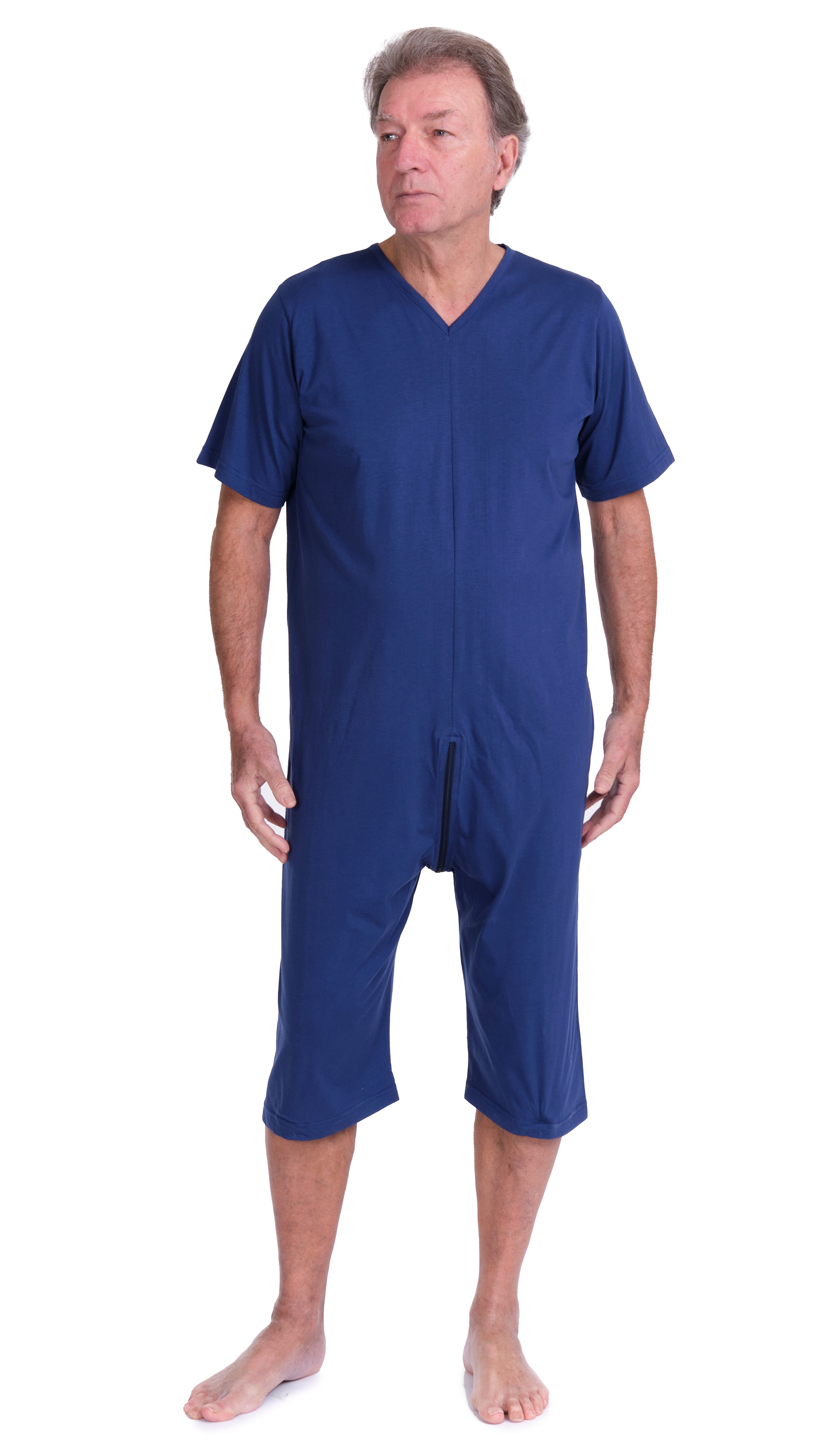 Geriatric pyjamas with back closure, adaptive clothing for Alzheimer's and dementia - 9078 MC PC