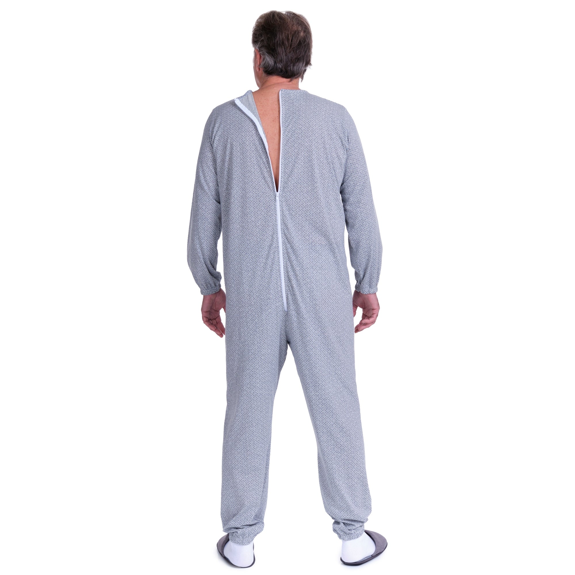 Anti Strip Jumpsuit Pyjamas Short Sleeves and Long Trousers - Cotton and Polyester - 9008/1