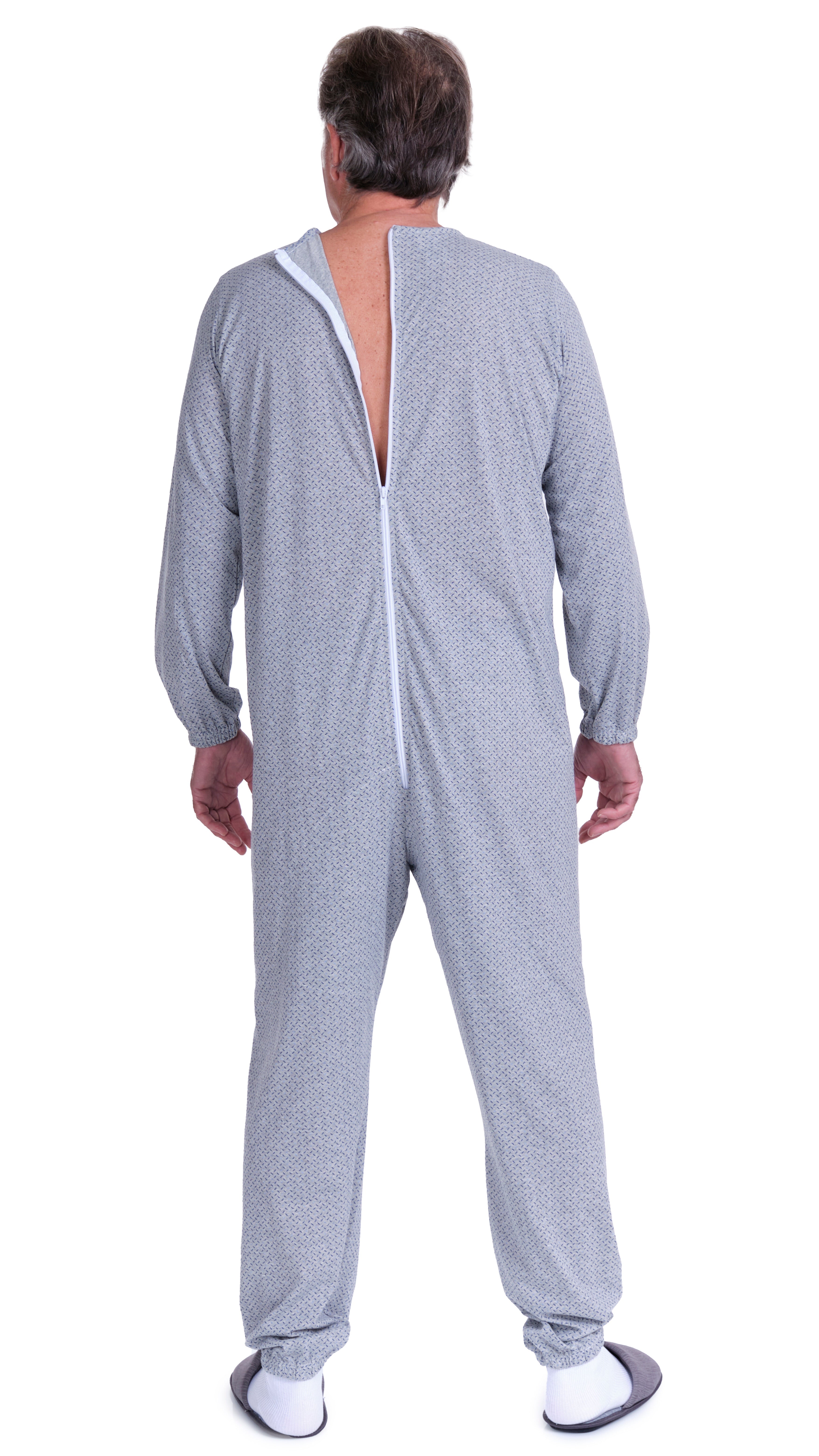 Anti Strip Jumpsuit Pyjamas Short Sleeves and Long Trousers  - Cotton and Polyester - 9008/1