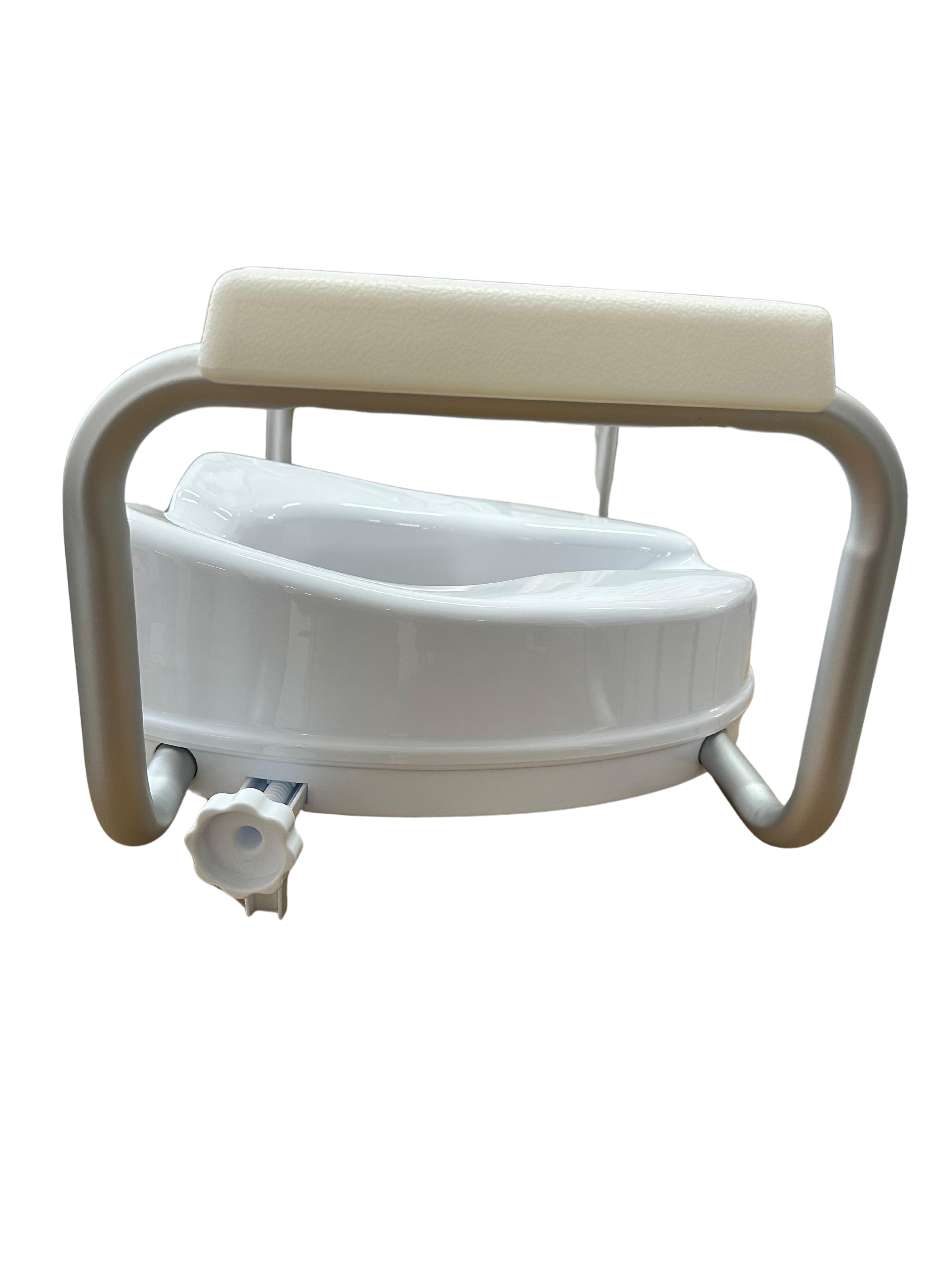 Raised Toilet Seat with Armrests — Universal Fit, Adjustable, 15 cm Height Support for Elderly, Disabled & Pregnant Women