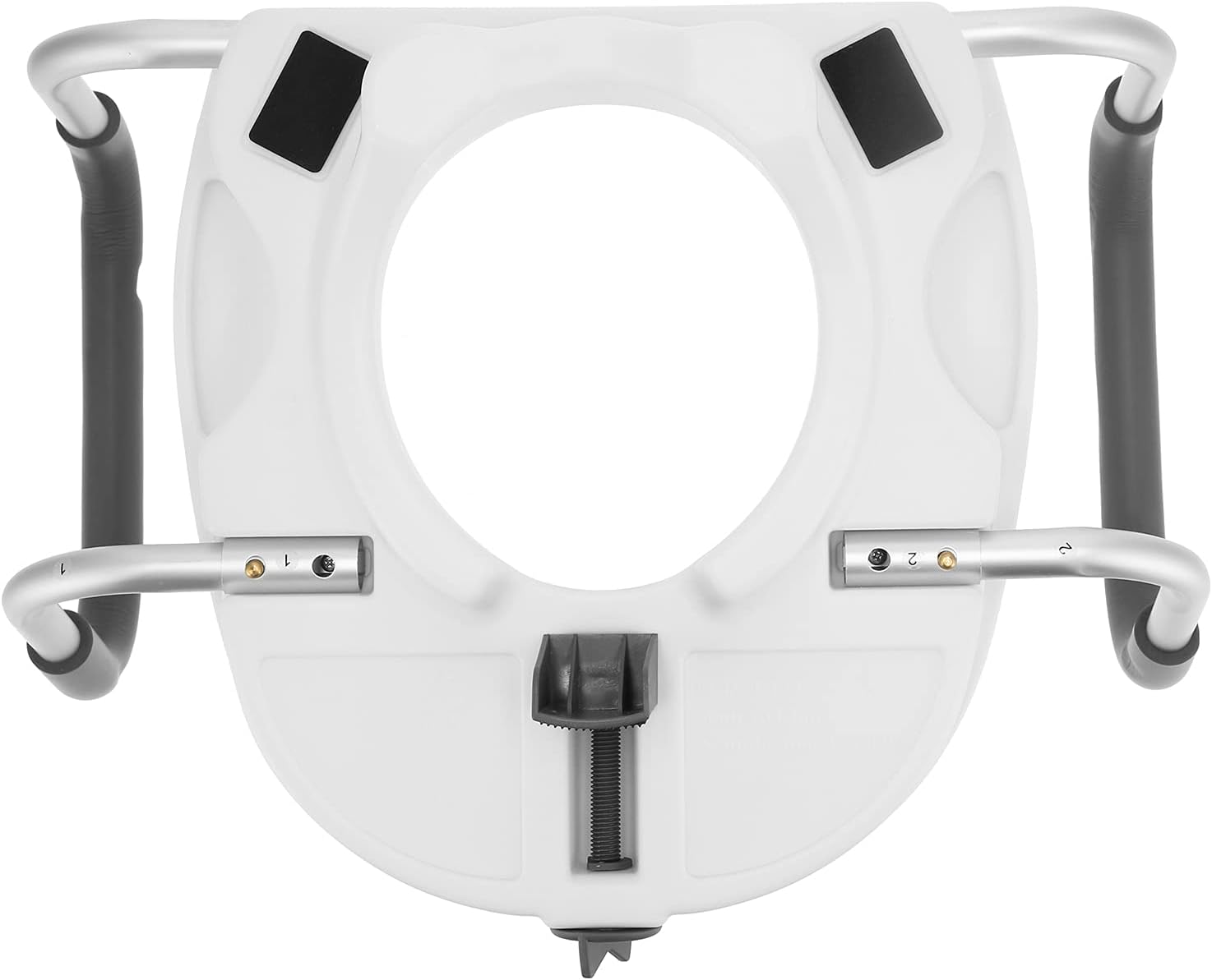 Raised Toilet Seat with Armrests — Universal Adjustable Fit, 16 cm Height, Elderly & Mobility Support