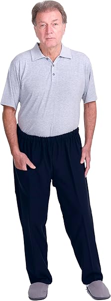 Men’s & Women’s Adaptive Trousers – Model 9079 – Back Opening with Buttons – Easy Dressing for Elderly & Disabled