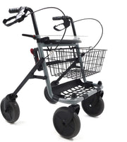 Foldable Rollator Walker with Brakes, Seat, Baskets & Tray — Adjustable Height, 4 Wheels, Indoor & Outdoor Use - SC5031A