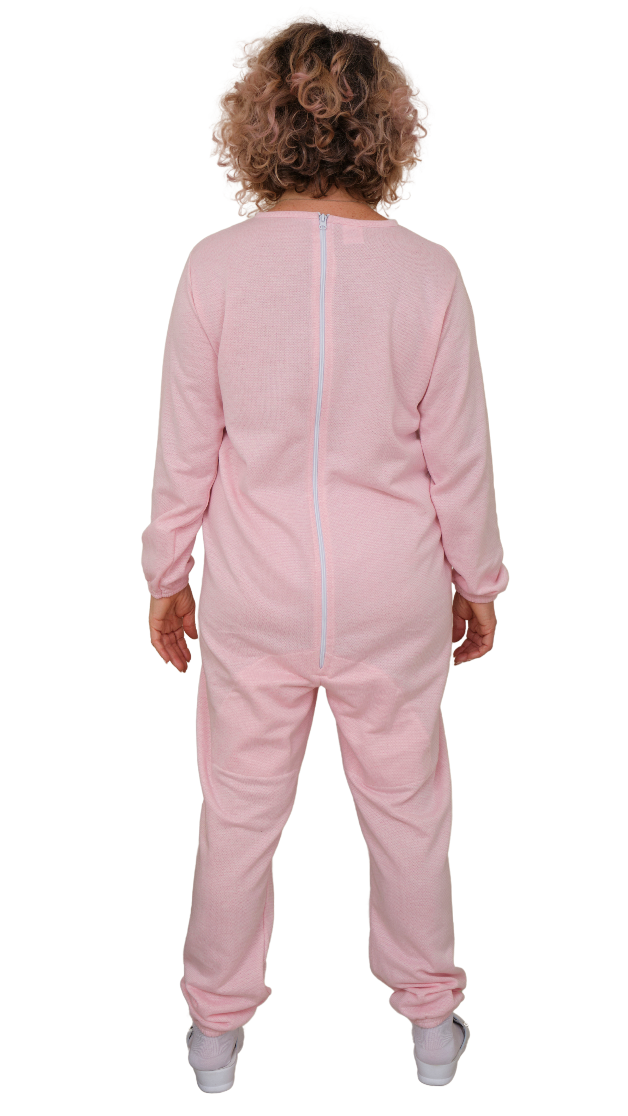 Long-sleeved Winter Pyjamas with Back Closure Anti Strip Adaptive Clothing - 9014/1