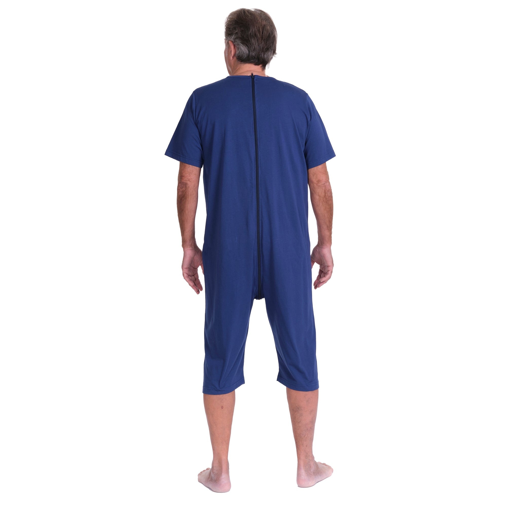 Geriatric pyjamas with back closure, adaptive clothing for Alzheimer's and dementia - 9078 MC PC