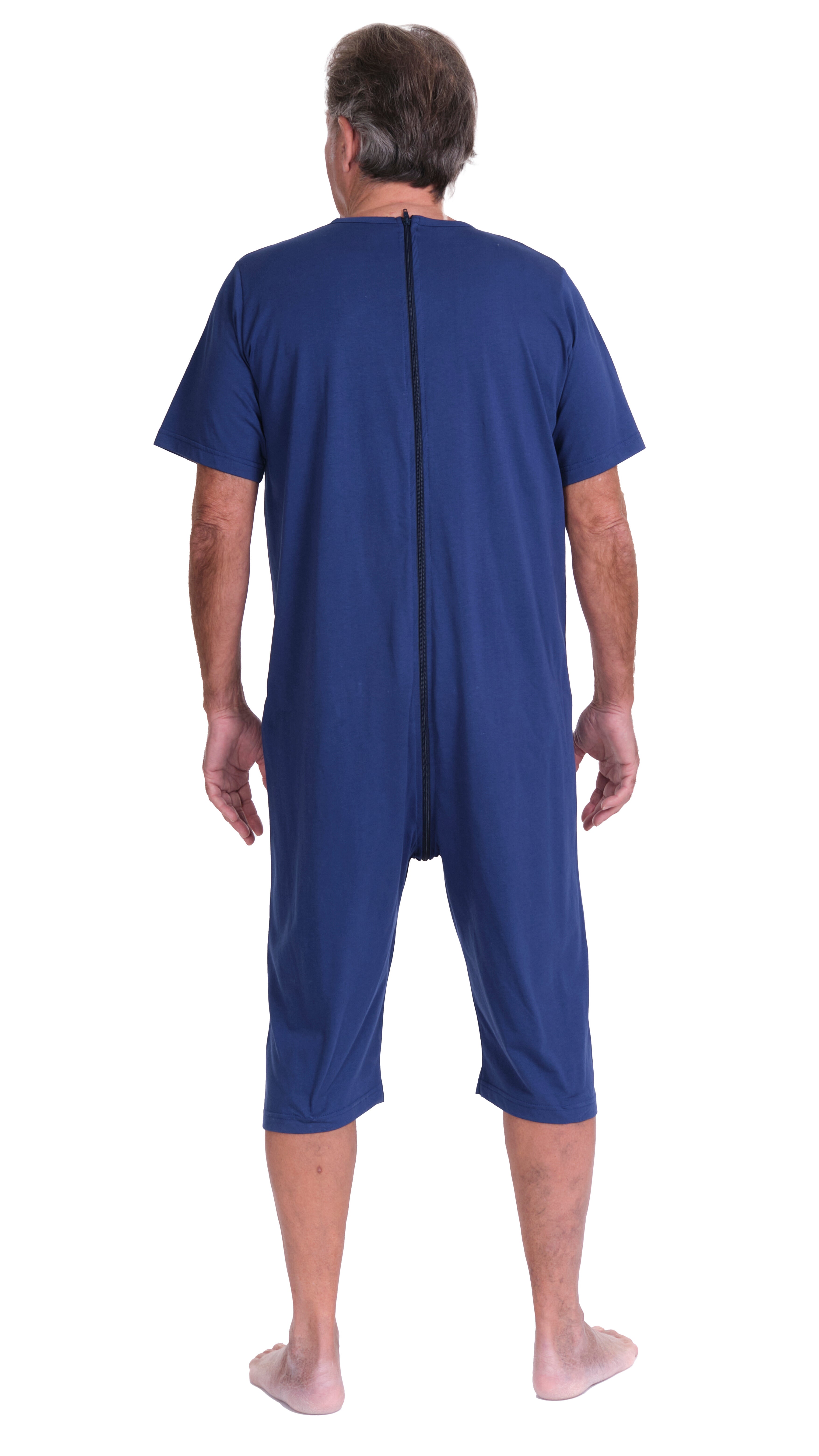 Geriatric pyjamas with back closure, adaptive clothing for Alzheimer's and dementia - 9078 MC PC