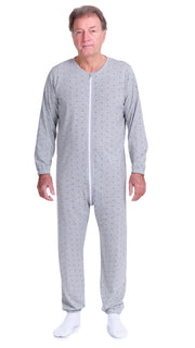 Adaptive Hospital Pyjamas – Model 9016 – Full Front Zipper – For Bedridden Patients, Incontinence & Post-Surgery Care