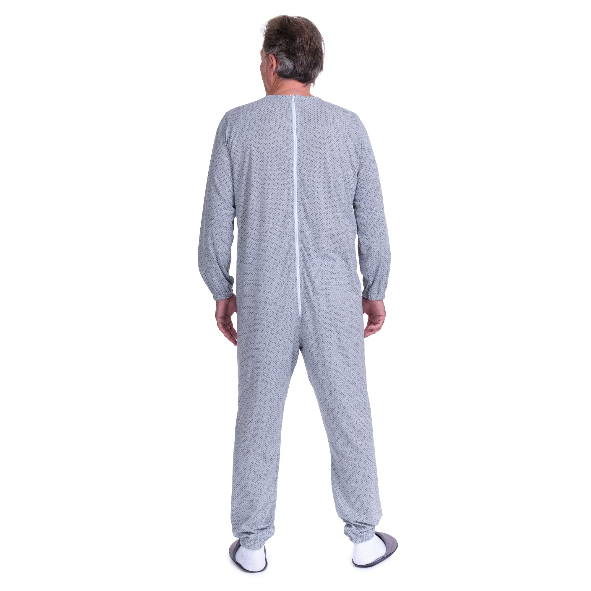 Anti Strip Jumpsuit Pyjamas Short Sleeves and Long Trousers - Cotton and Polyester - 9008/1