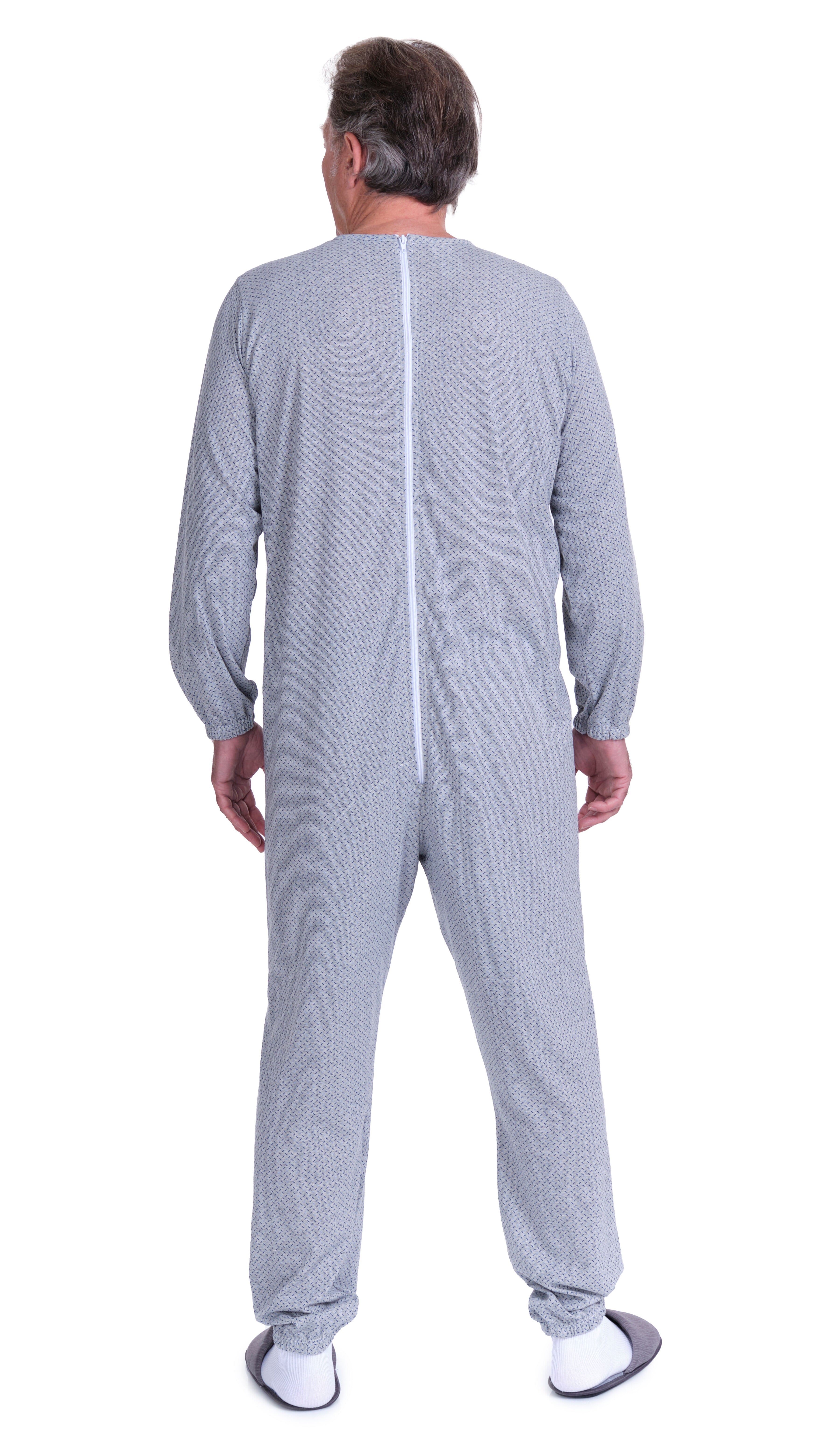 Anti Strip Jumpsuit Pyjamas Short Sleeves and Long Trousers  - Cotton and Polyester - 9008/1