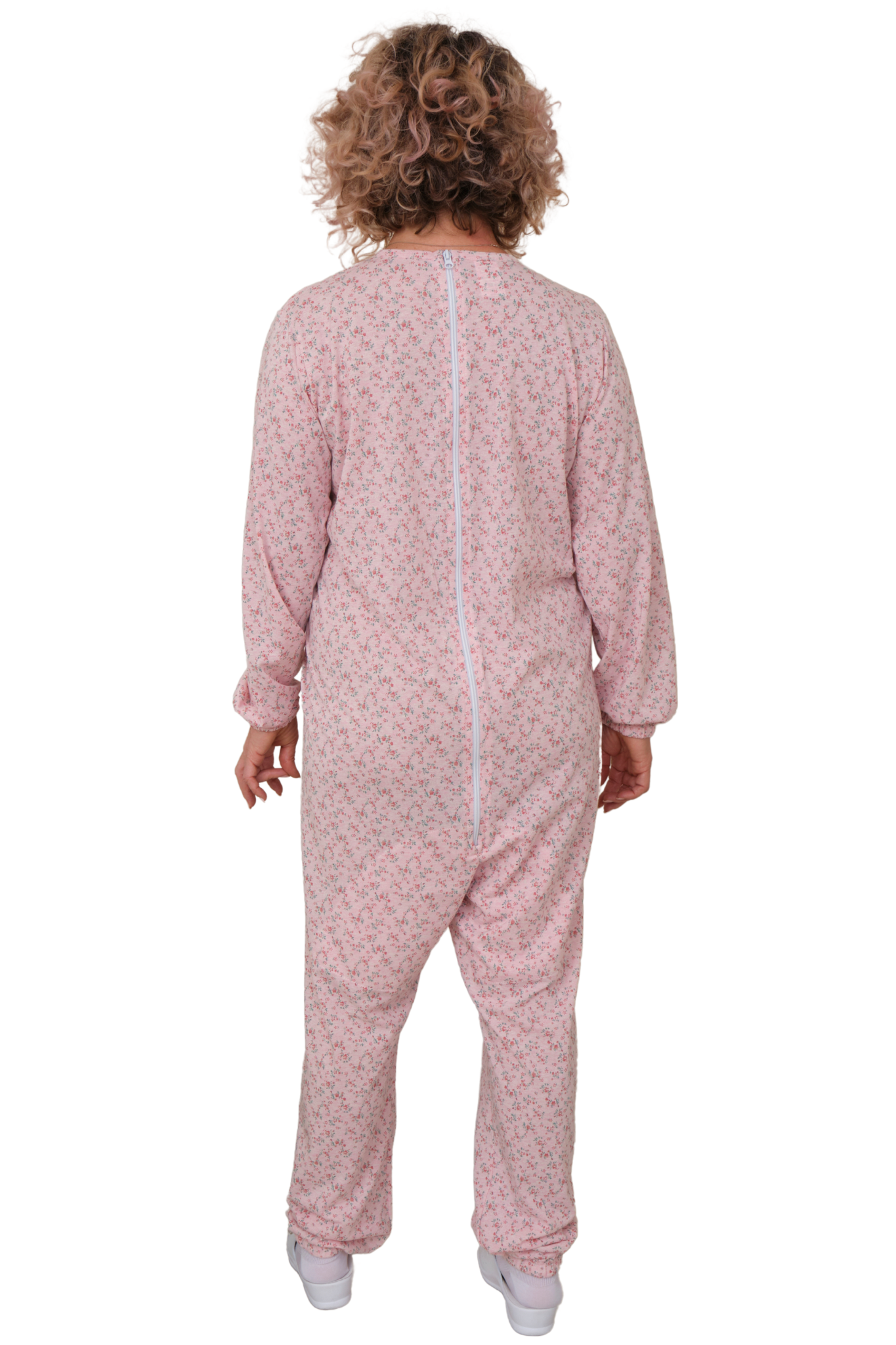 Anti Strip Jumpsuit Pyjamas Short Sleeves and Long Trousers  - Cotton and Polyester - 9008/1