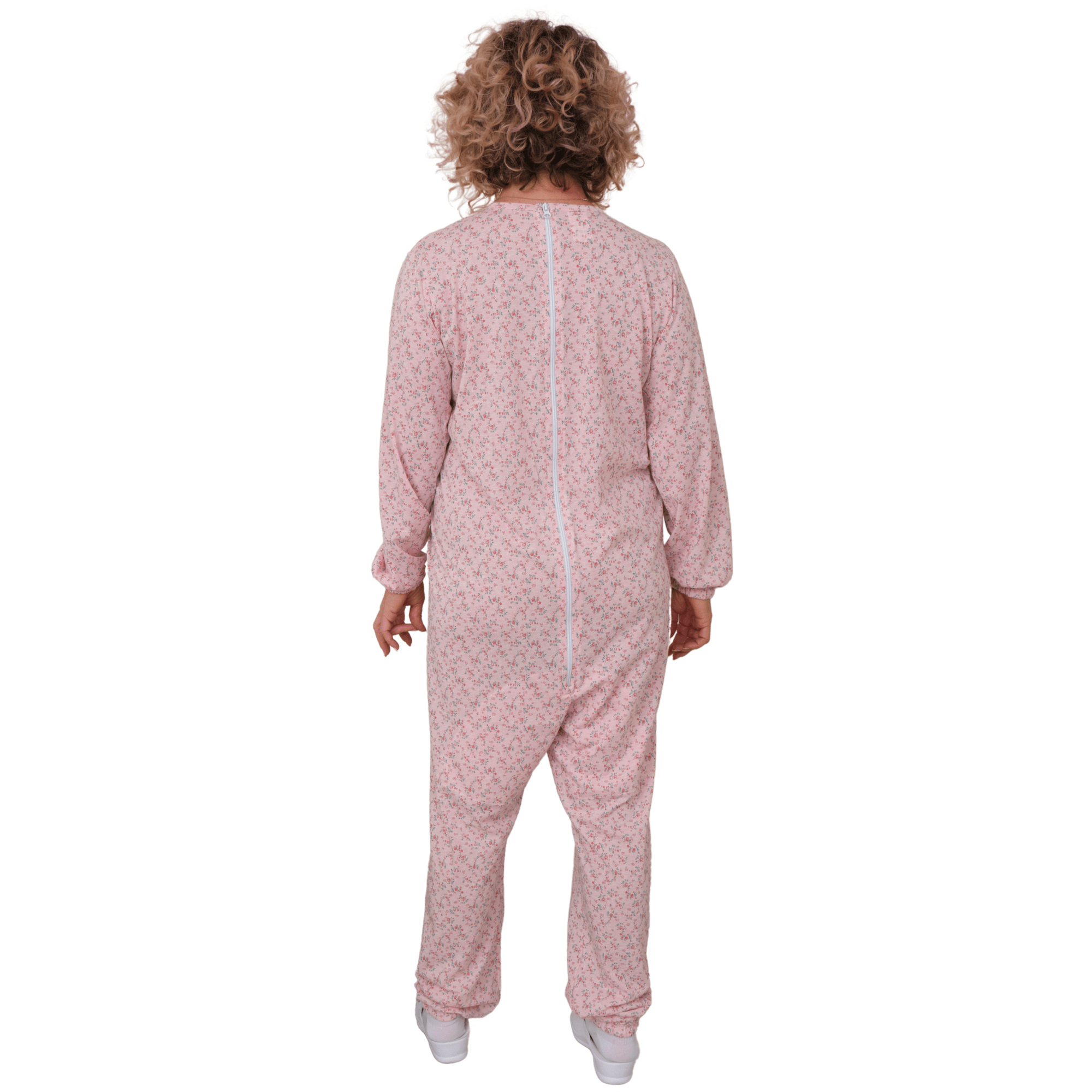Anti Strip Jumpsuit Pyjamas Short Sleeves and Long Trousers - Cotton and Polyester - 9008/1