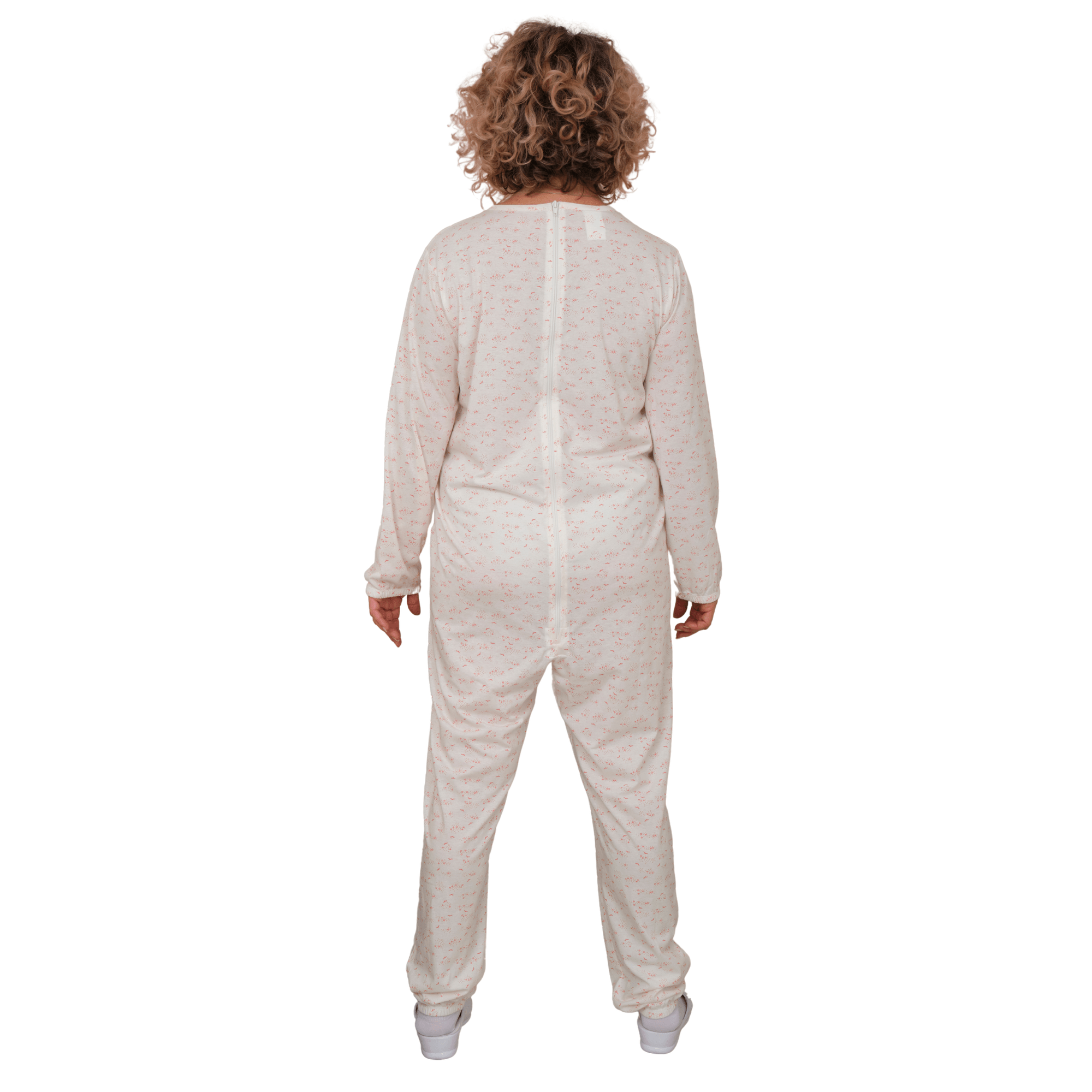 Adaptive Pyjamas with Back Closure 100% Cotton OEKO-TEX - One-piece Anti-Strip Jumpsuit - 9012/1