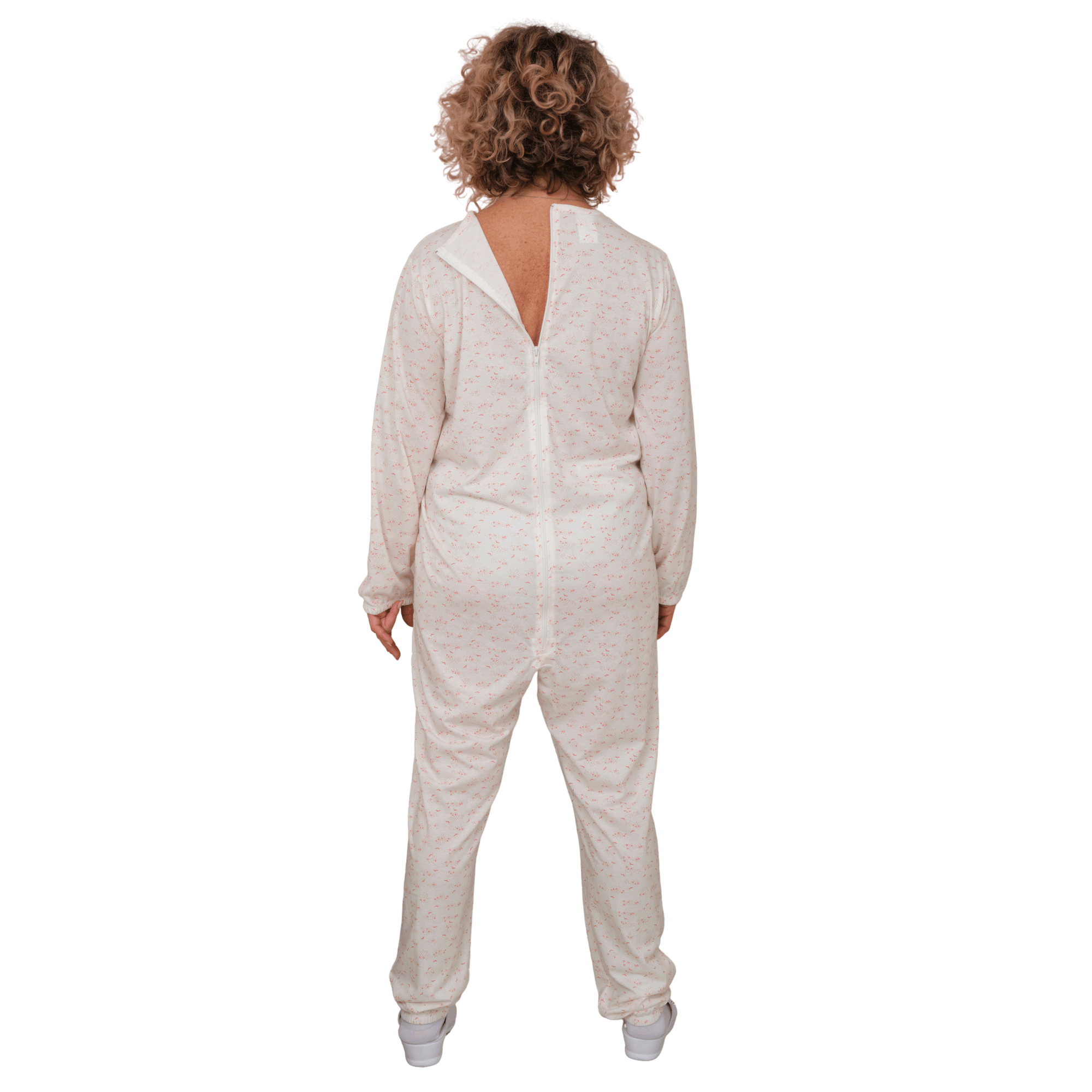 Adaptive Pyjamas with Back Closure 100% Cotton OEKO-TEX - One-piece Anti-Strip Jumpsuit - 9012/1