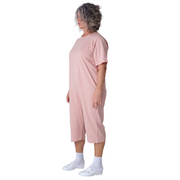Adaptive Back-Zip Pyjama — 100% Cotton, Short Sleeve & Shorts, Elderly & Dementia Care Clothing - 9015/5 MC PC