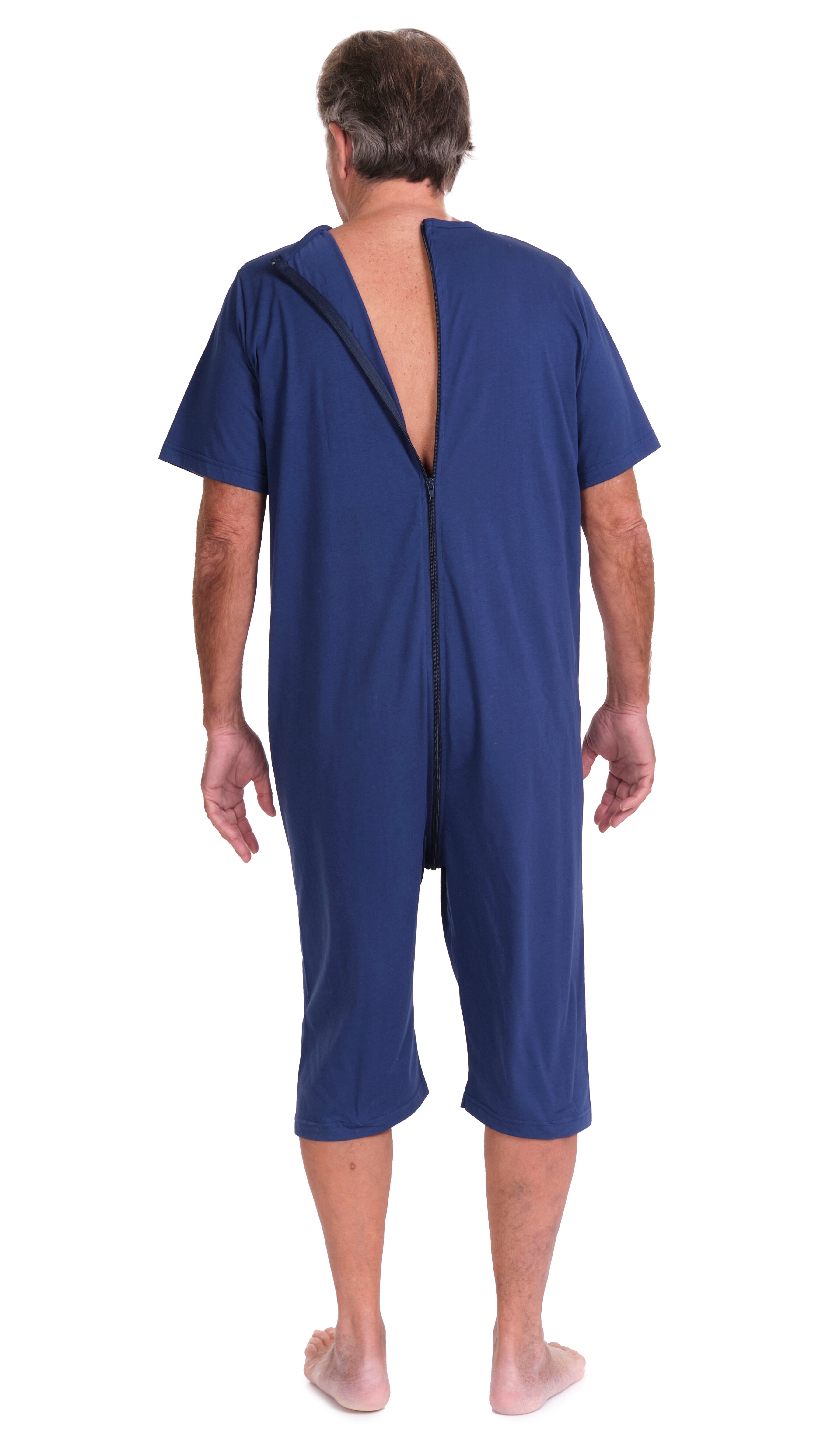 Geriatric pyjamas with back closure, adaptive clothing for Alzheimer's and dementia - 9078 MC PC