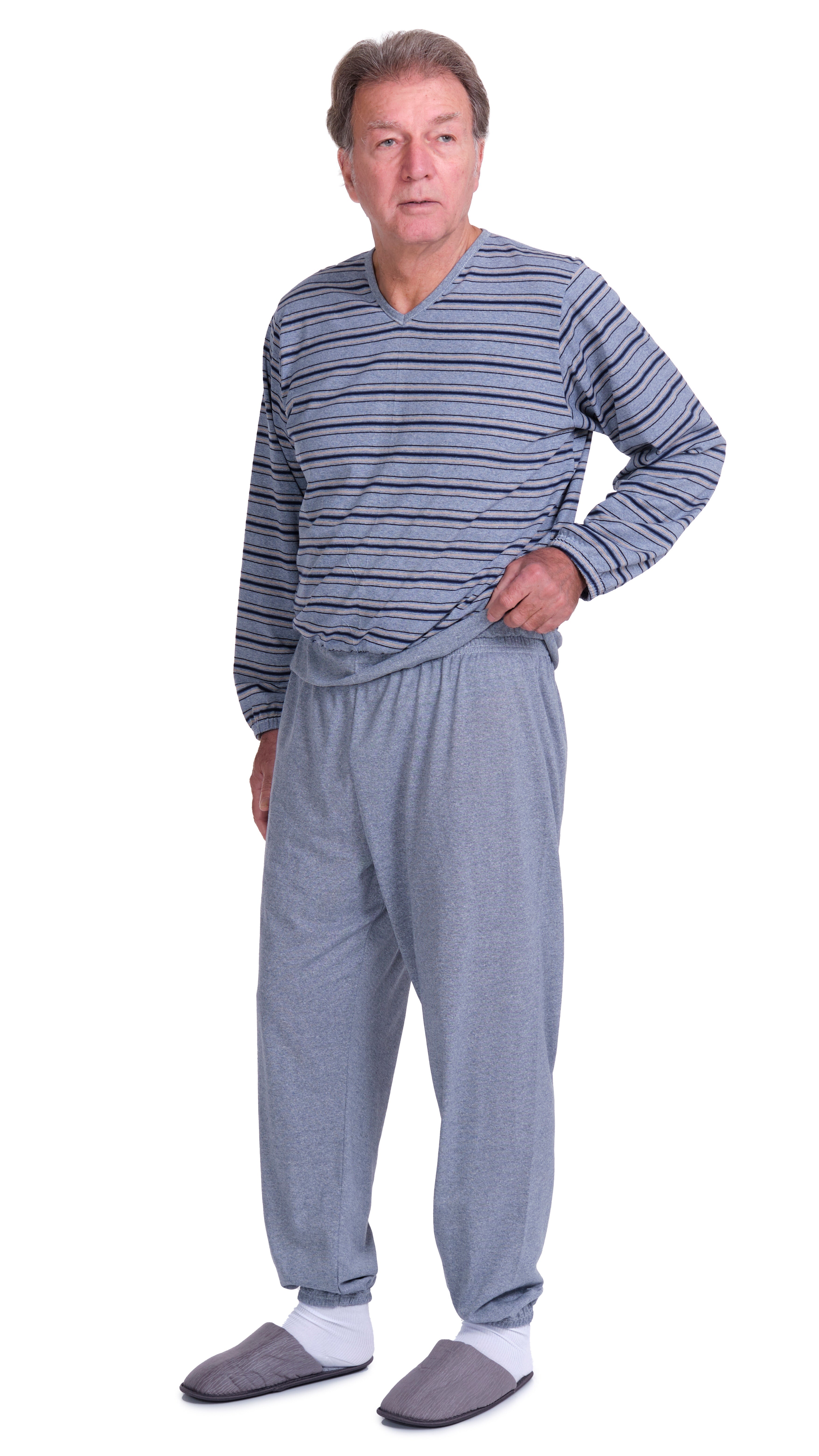 One-piece Pyjamas with rear zip fastening