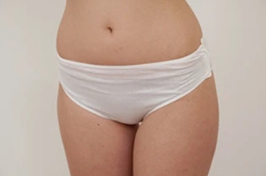 Women's briefs with side opening and Velcro fastening