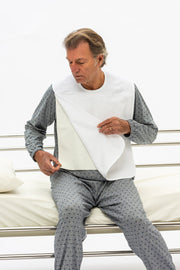 Terry cloth bib with polyurethane protective layer - Fantasia