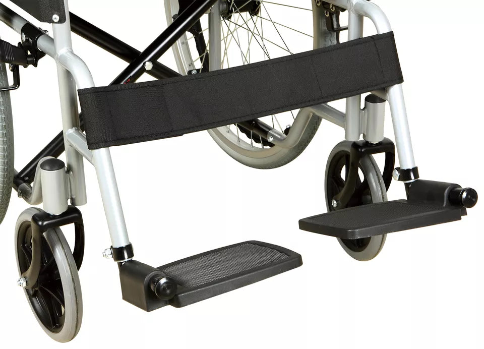 Wheelchair Agility Folding Orthopedic Steel – Lightweight, Self-Propelled, Comfortable, 110 kg Capacity