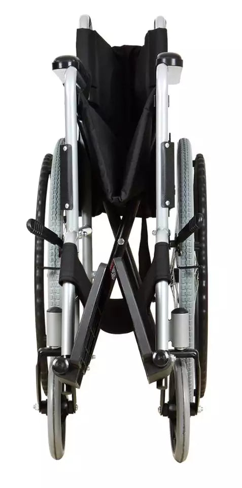 Wheelchair Agility Folding Orthopedic Steel – Lightweight, Self-Propelled, Comfortable, 110 kg Capacity