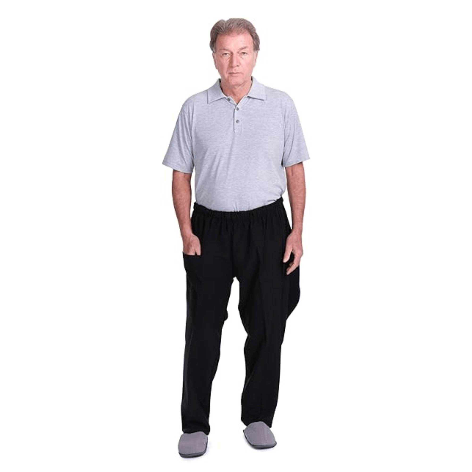 Men’s & Women’s Adaptive Trousers – Model 9079 – Back Opening with Buttons – Easy Dressing for Elderly & Disabled