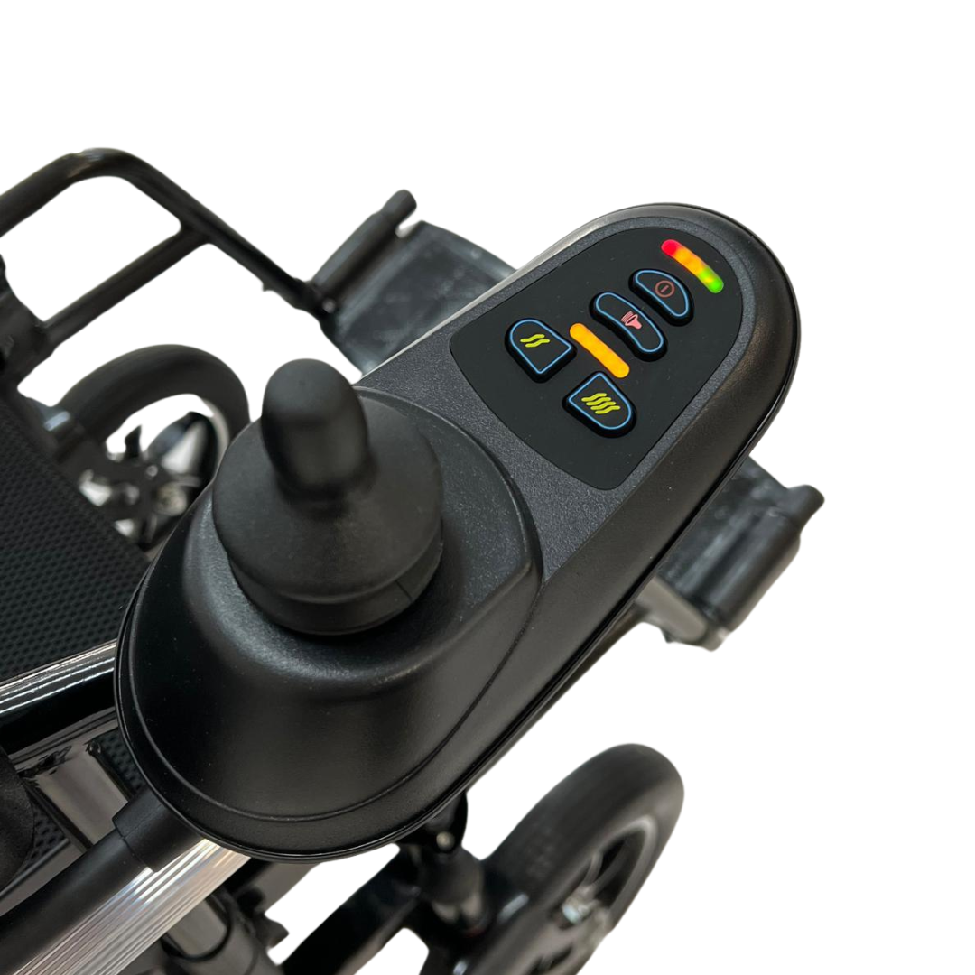 Electric Wheelchair – Foldable & Ergonomic – 20km Range – Heavy Duty Automatic Chair with Joystick Controller