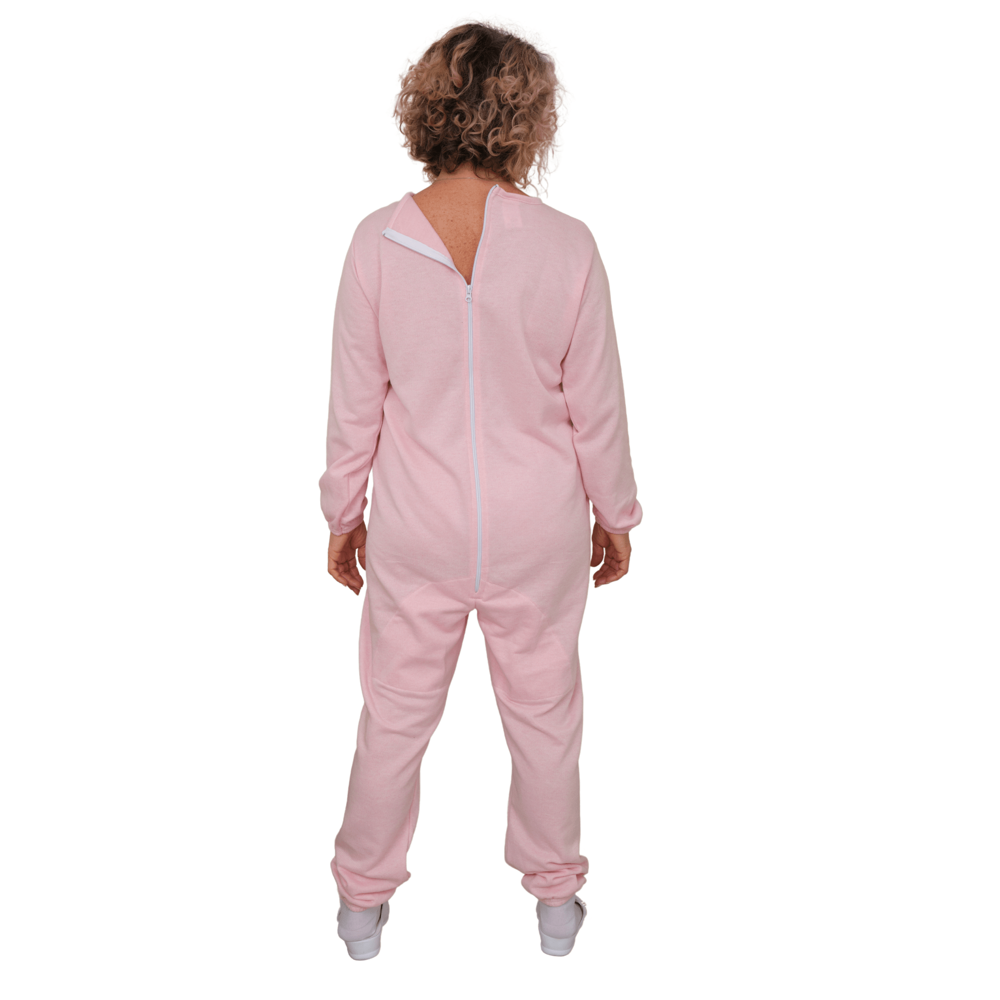 Long-sleeved Winter Pyjamas with Back Closure Anti Strip Adaptive Clothing - 9014/1