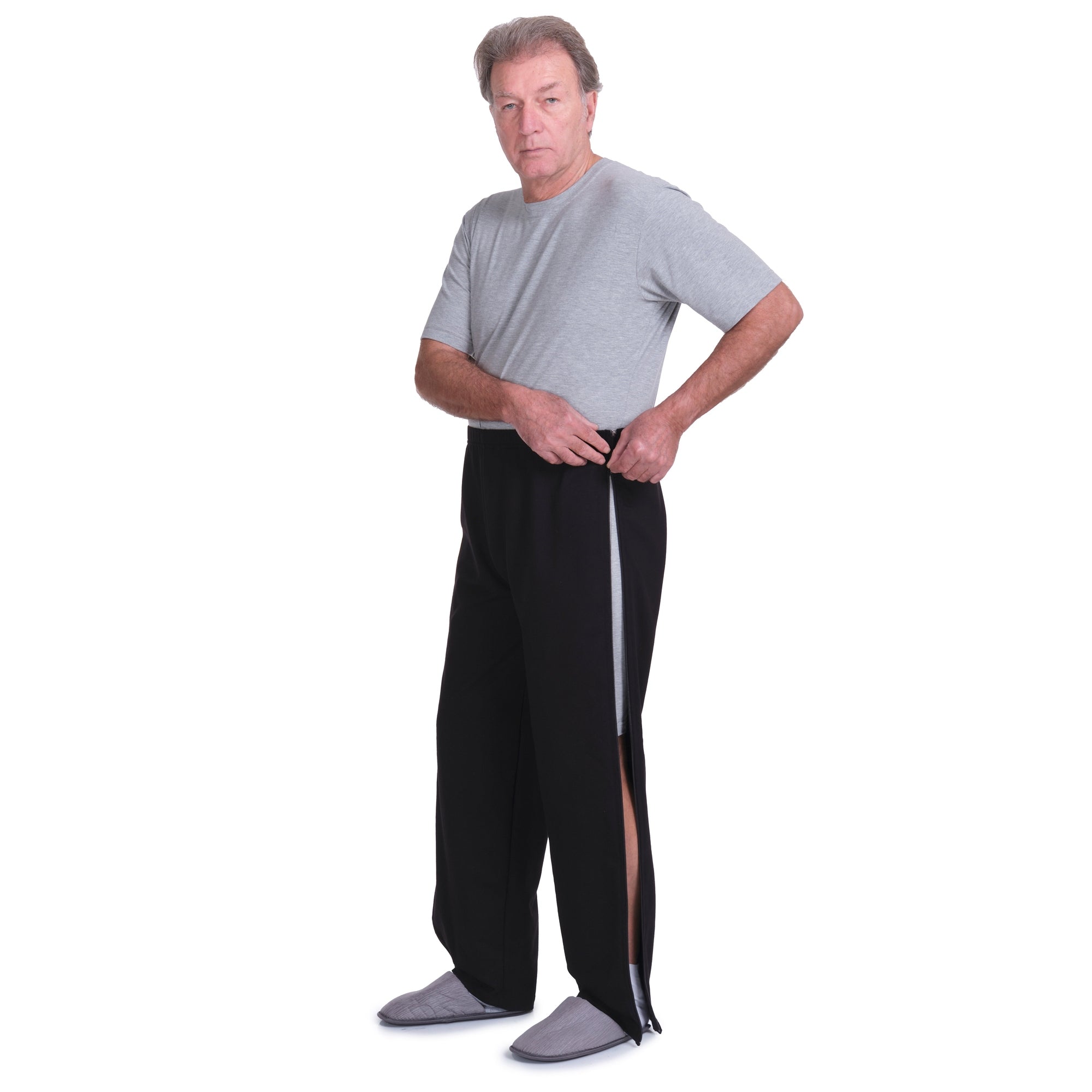 Post-operative rehabilitation trousers with zips on both sides - Morbidezza 9038