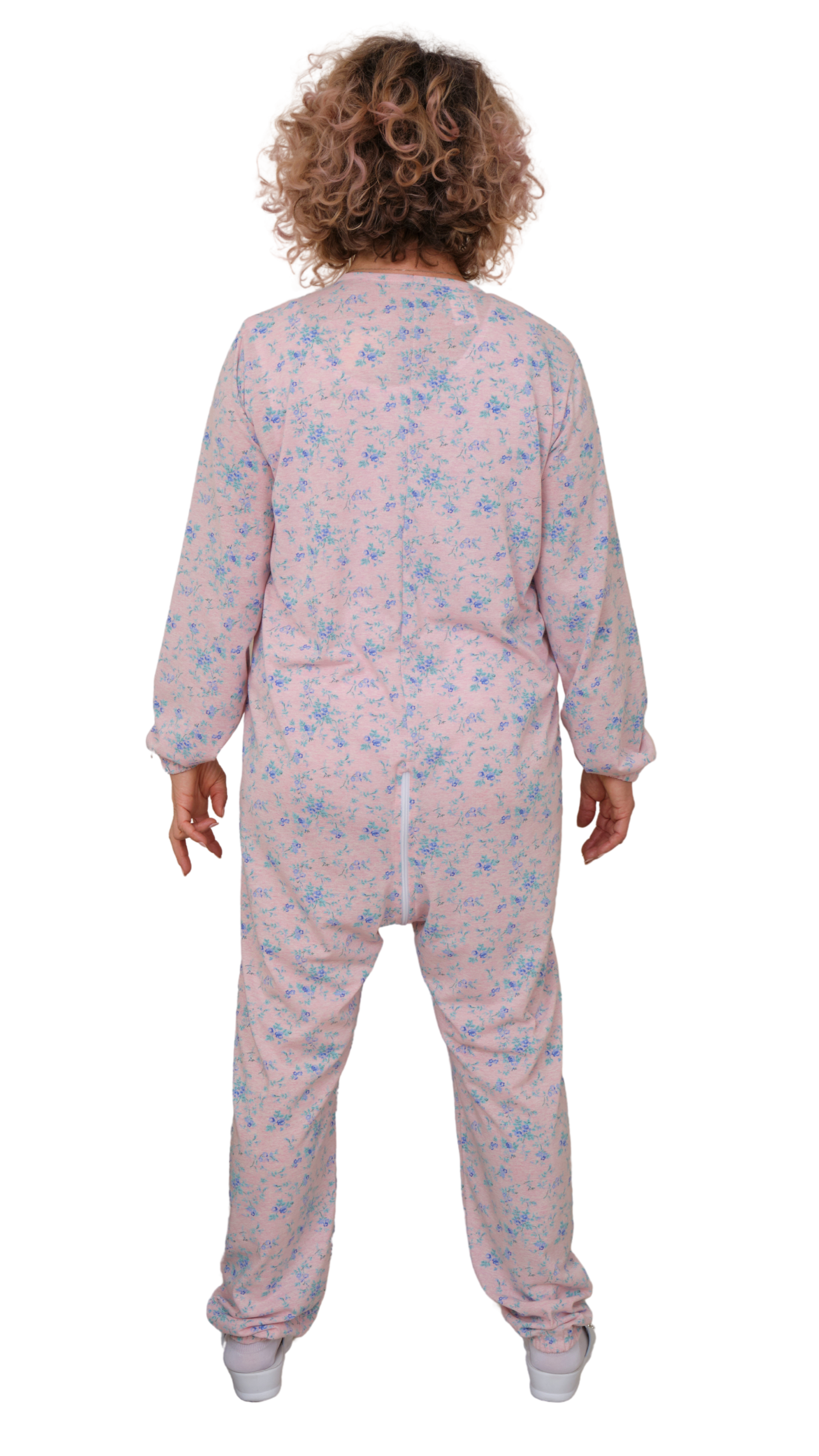 Adaptive Hospital Pyjamas – Model 9016 – Full Front Zipper – For Bedridden Patients, Incontinence & Post-Surgery Care