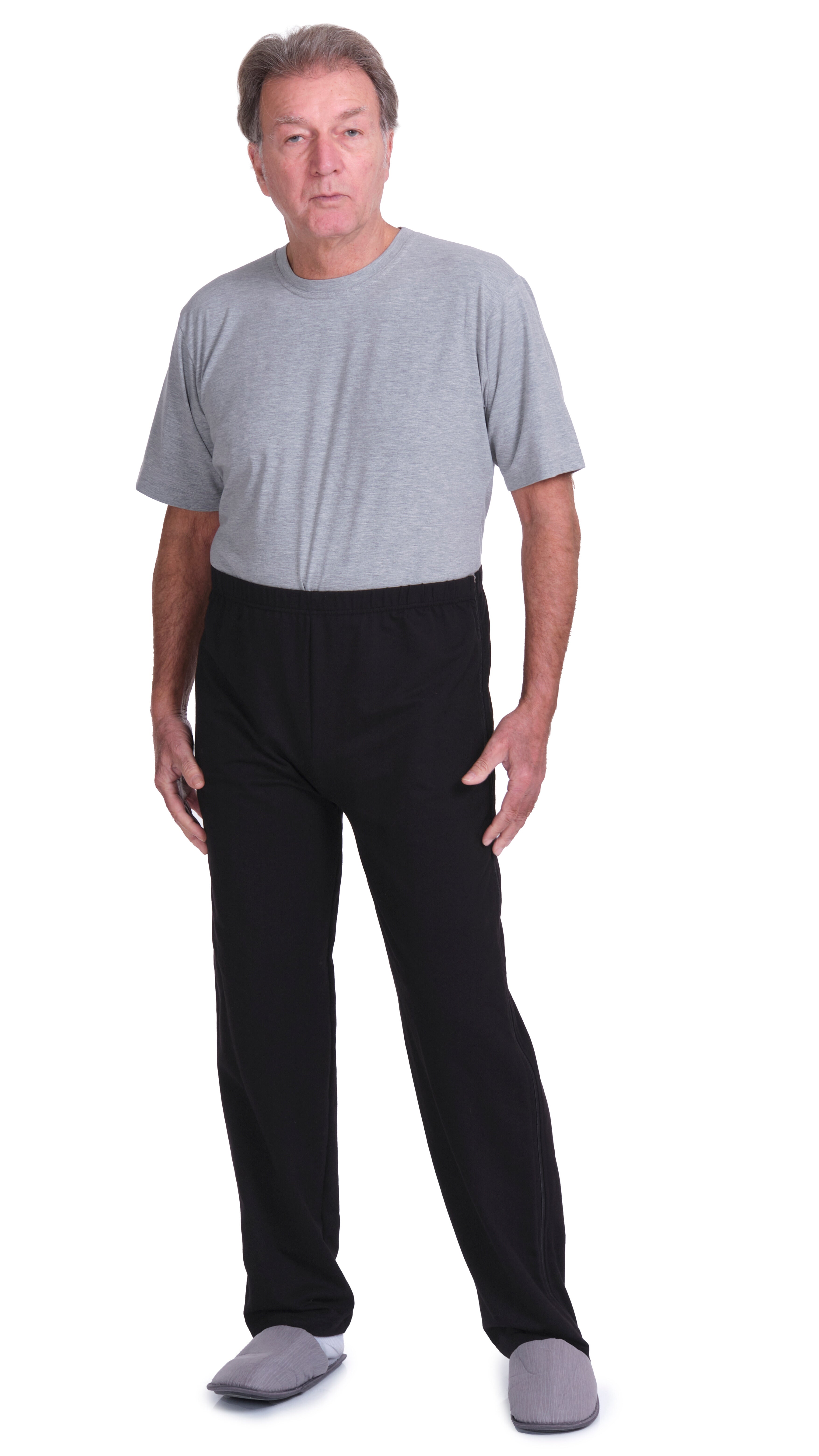 Post-operative rehabilitation trousers with zips on both sides - Morbidezza 9038