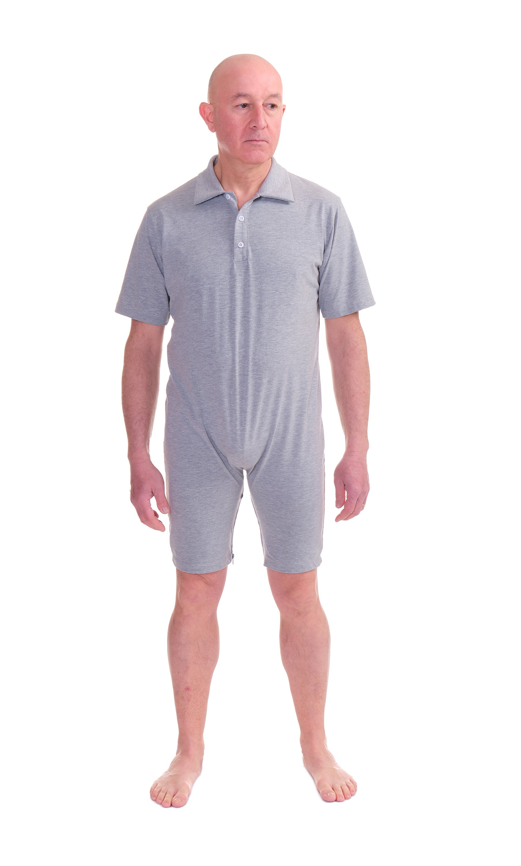 Underwear Polo-Style with back Closure, for elderly - 9075