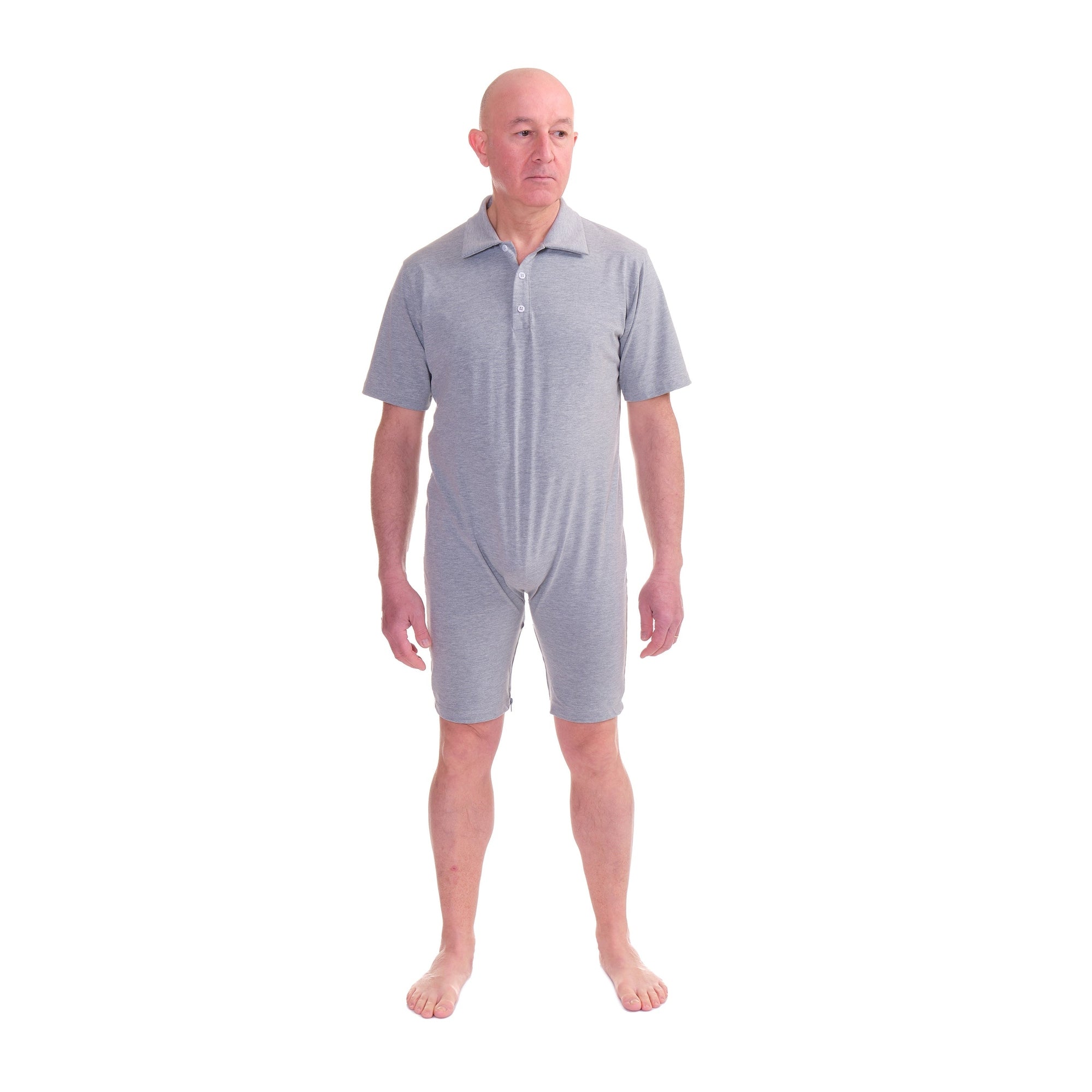 Underwear Polo-Style with back Closure, for elderly - 9075