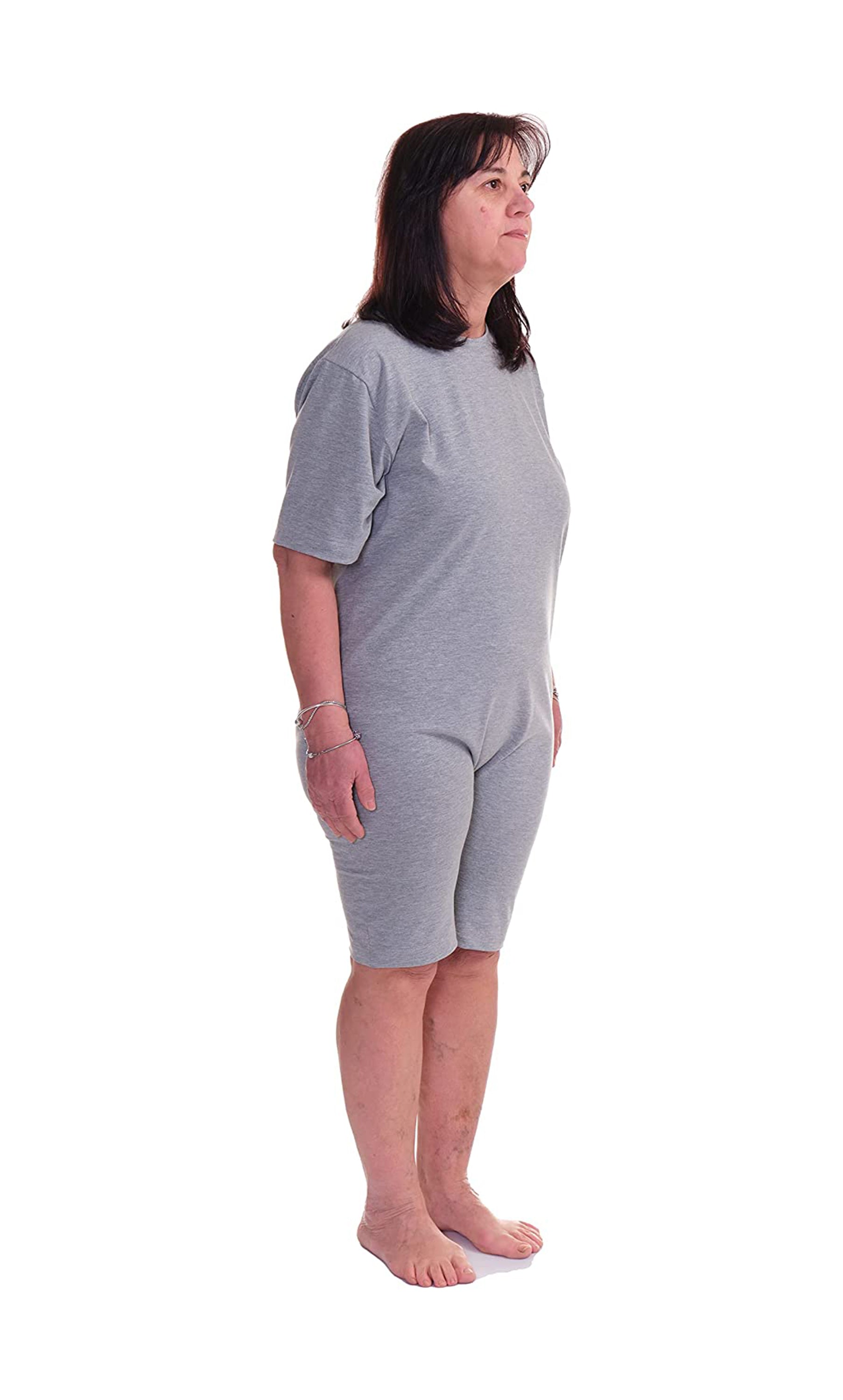 Cotton Crew Neck Medical Bodysuit - 9076