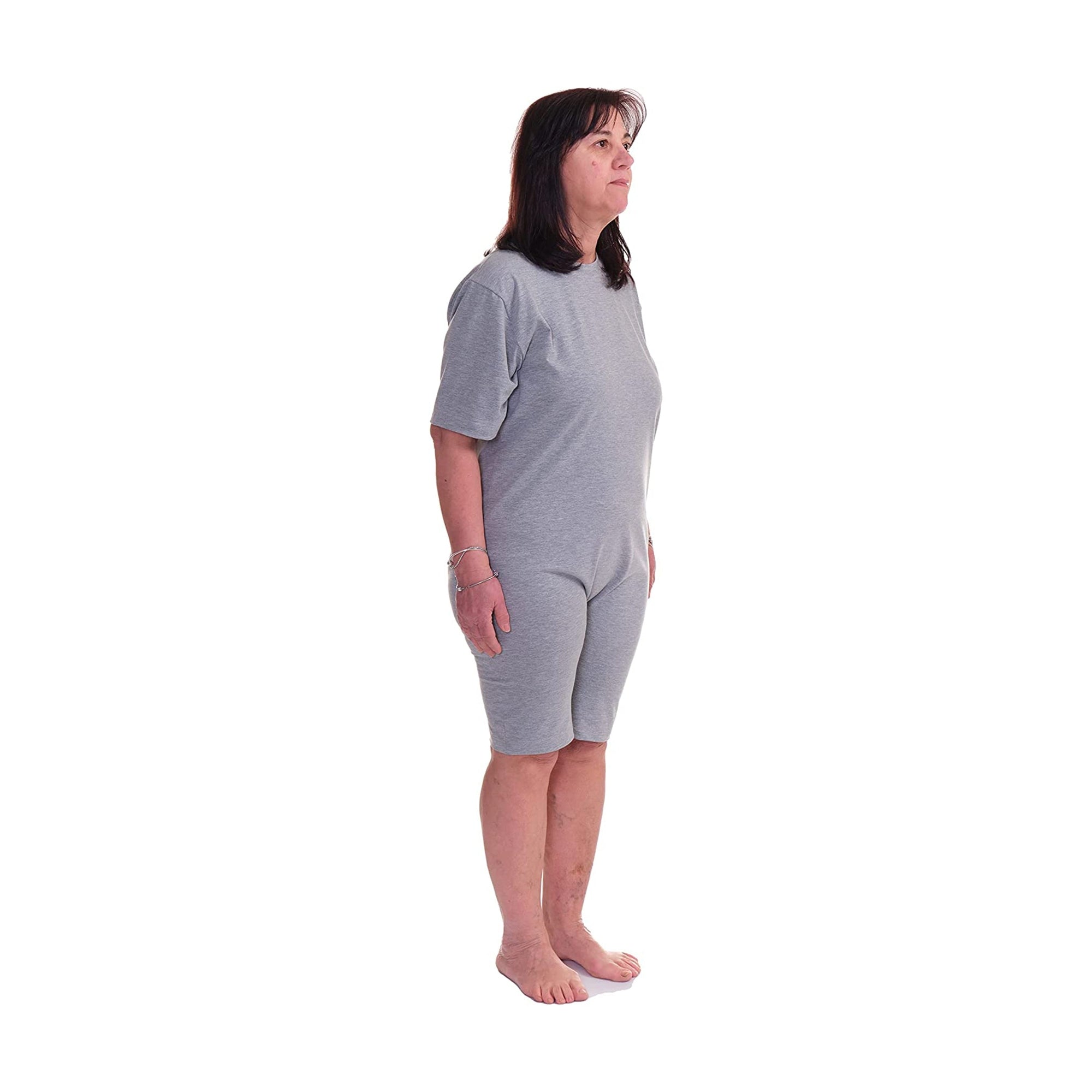 Cotton Crew Neck Medical Bodysuit - 9076