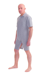 Underwear Polo-Style with back Closure, for elderly - 9075