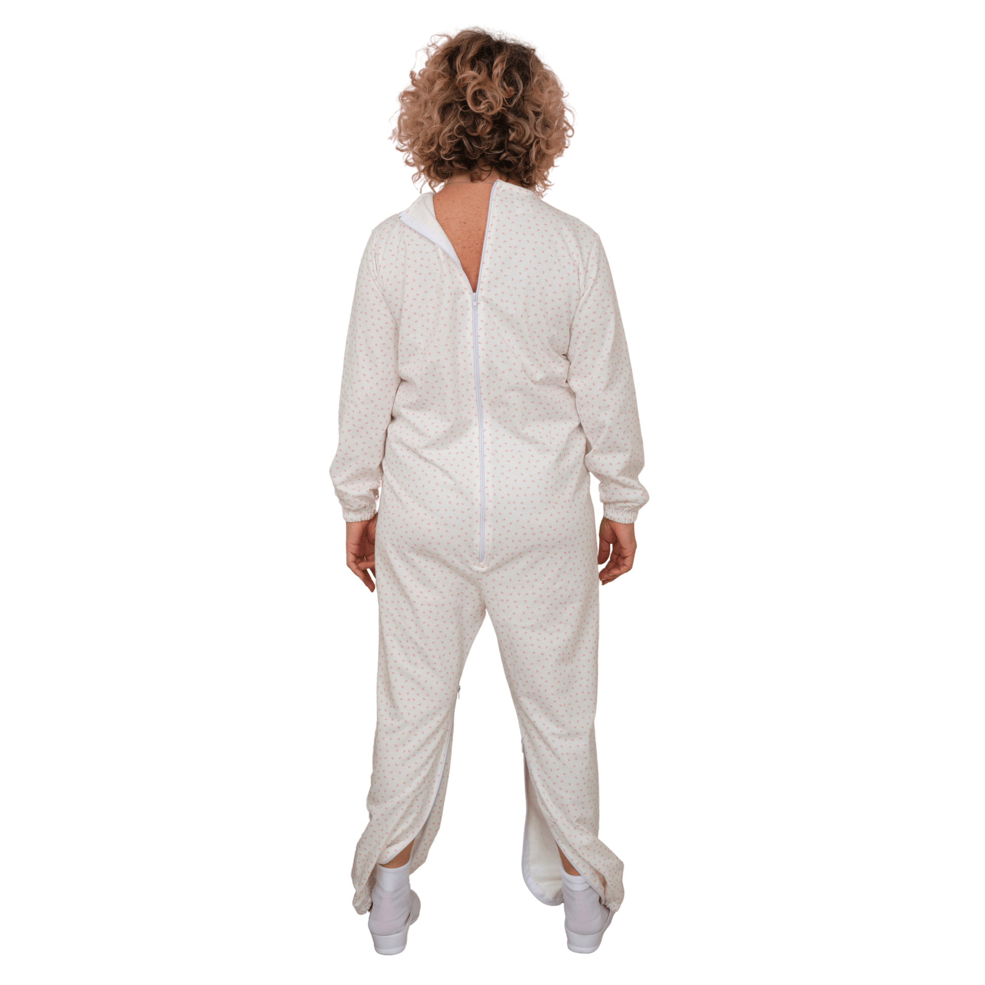 Winter Anti Strip Pajamas – Back & Inner Leg Zipper, Unisex, 100% Cotton 9012-F/2
