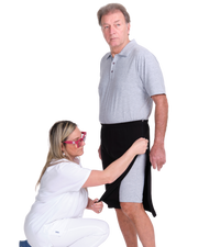 Rehabilitation Shorts – Model 9018-B – Full Side Zipper Opening – Adaptive Pants for Therapy & Recovery