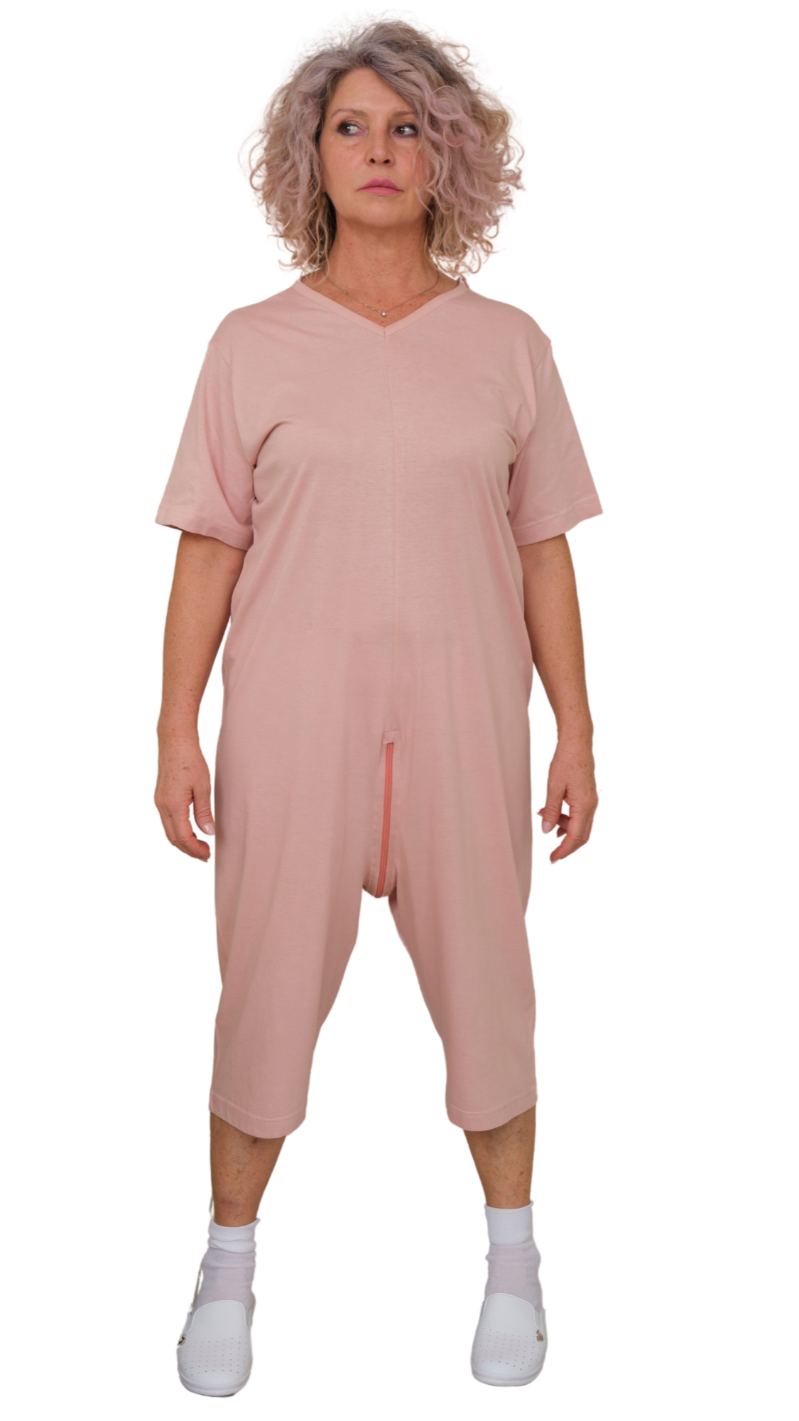 Geriatric pyjamas with back closure, adaptive clothing for Alzheimer's and dementia - 9078 MC PC