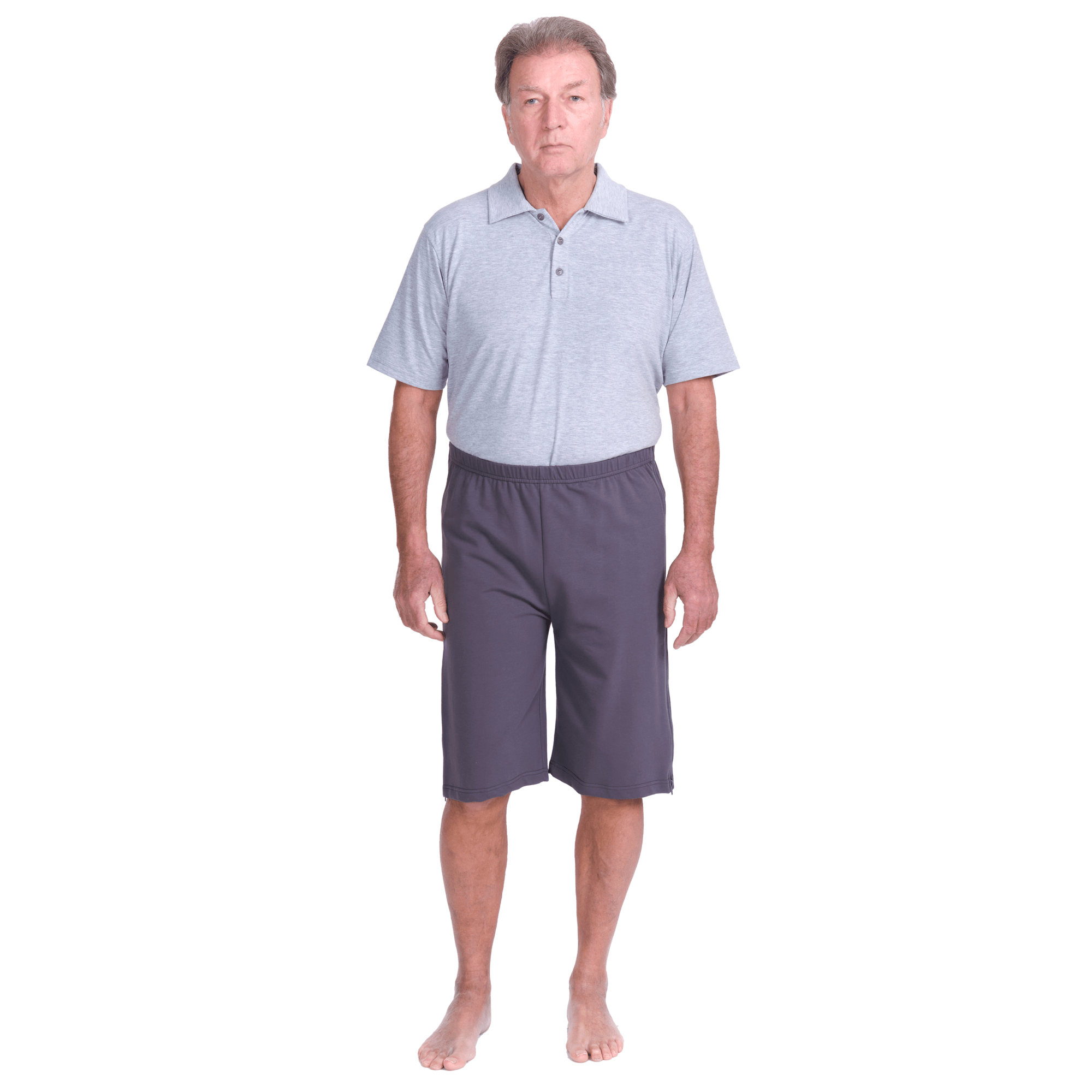 Rehabilitation Shorts – Model 9018-B – Full Side Zipper Opening – Adaptive Pants for Therapy & Recovery