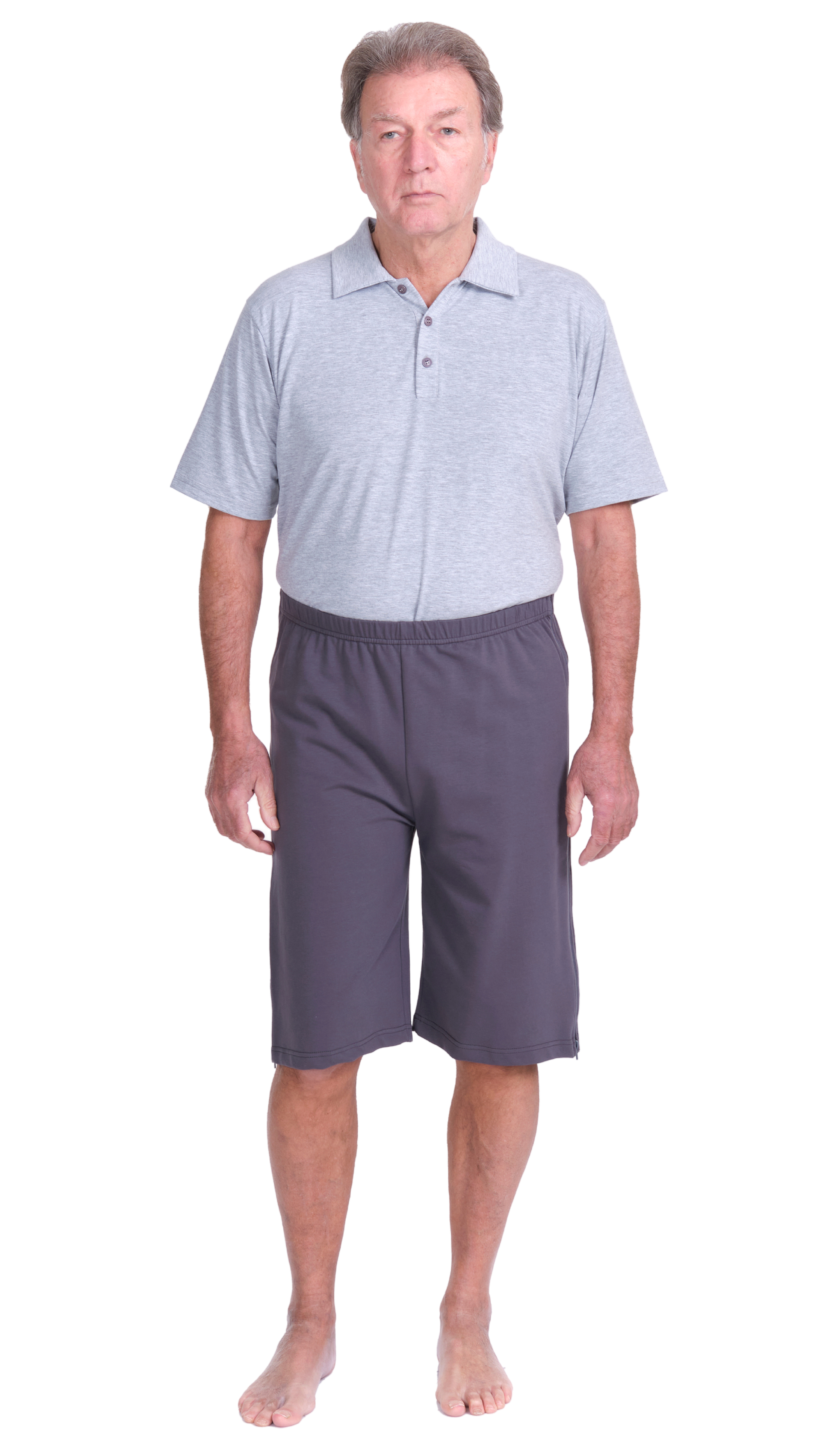 Rehabilitation Shorts – Model 9018-B – Full Side Zipper Opening – Adaptive Pants for Therapy & Recovery