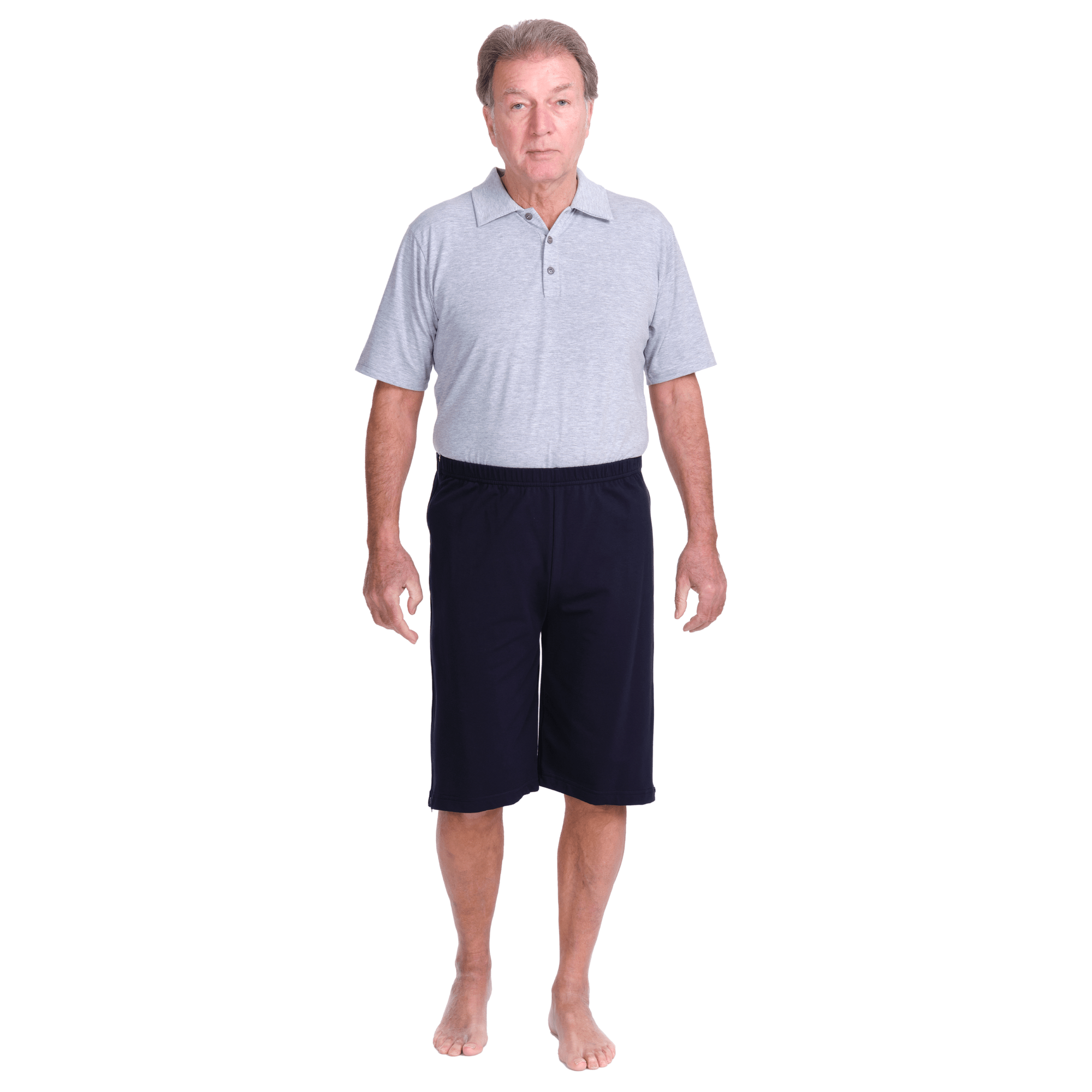 Rehabilitation Shorts – Model 9018-B – Full Side Zipper Opening – Adaptive Pants for Therapy & Recovery